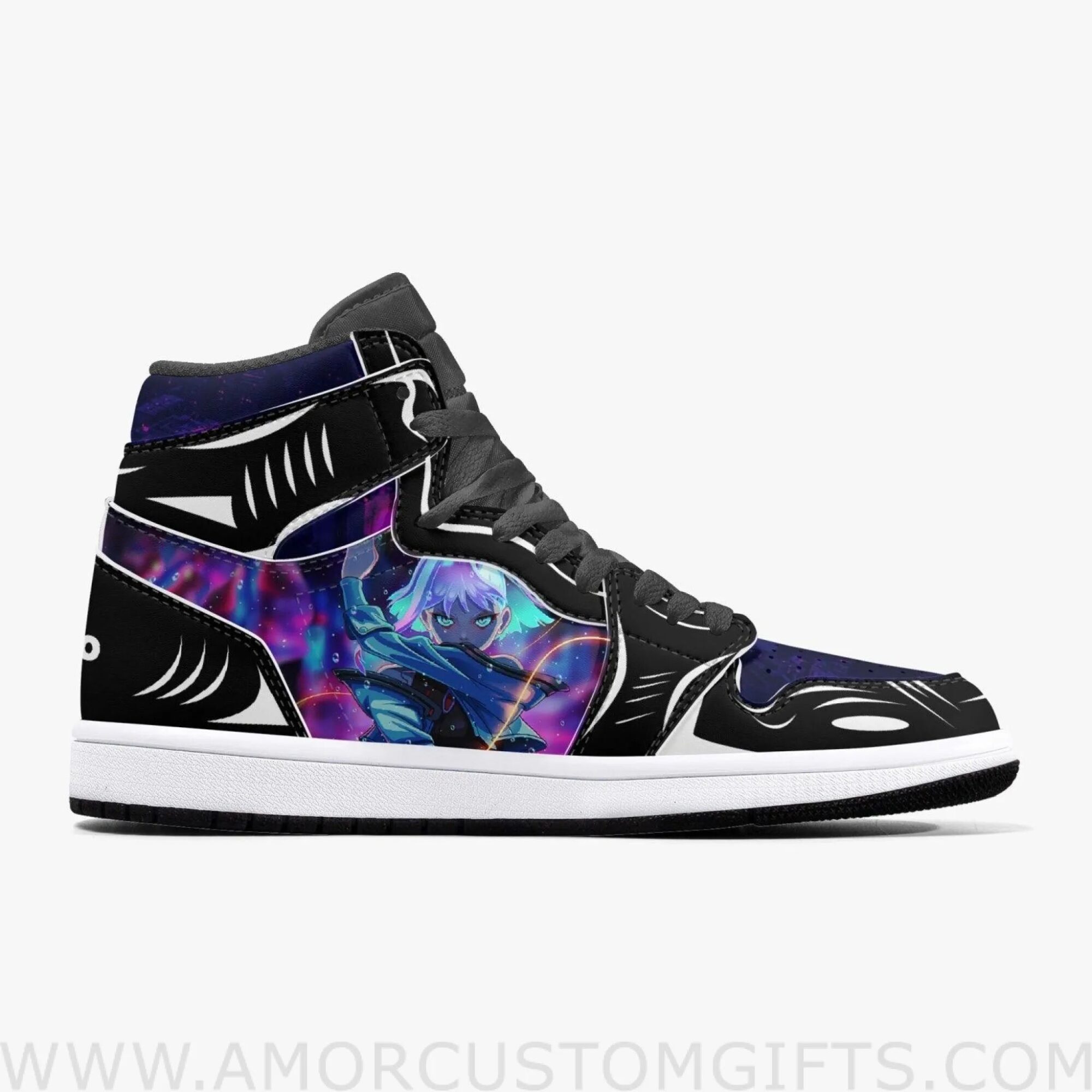 Custom Cyberpunk Edgerunners Lucy JD1 Anime Sneakers Mid 1 Basketball Shoes