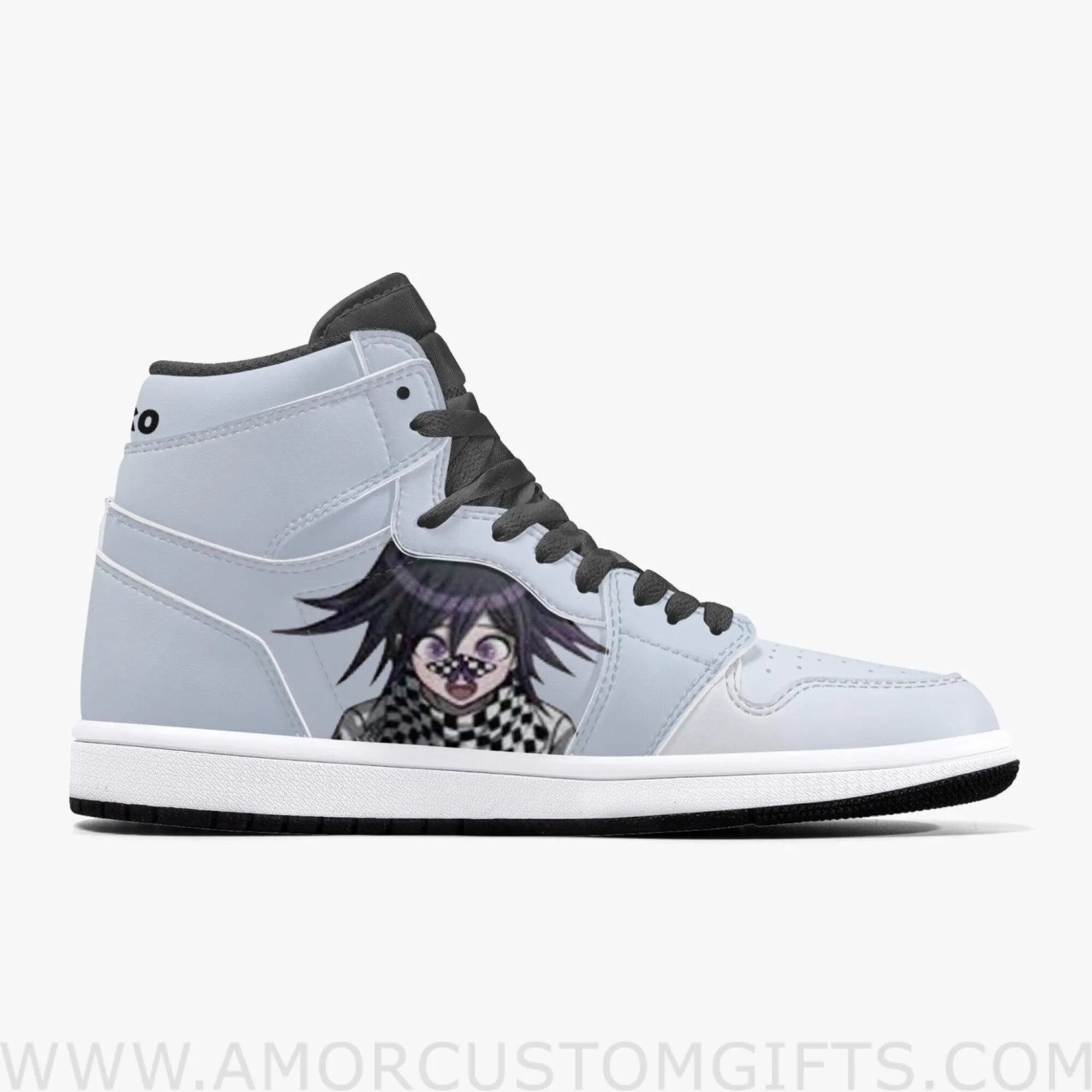 Custom Danganronpa Kokichi Oma JD1 Anime Sneakers Mid 1 Basketball Shoes