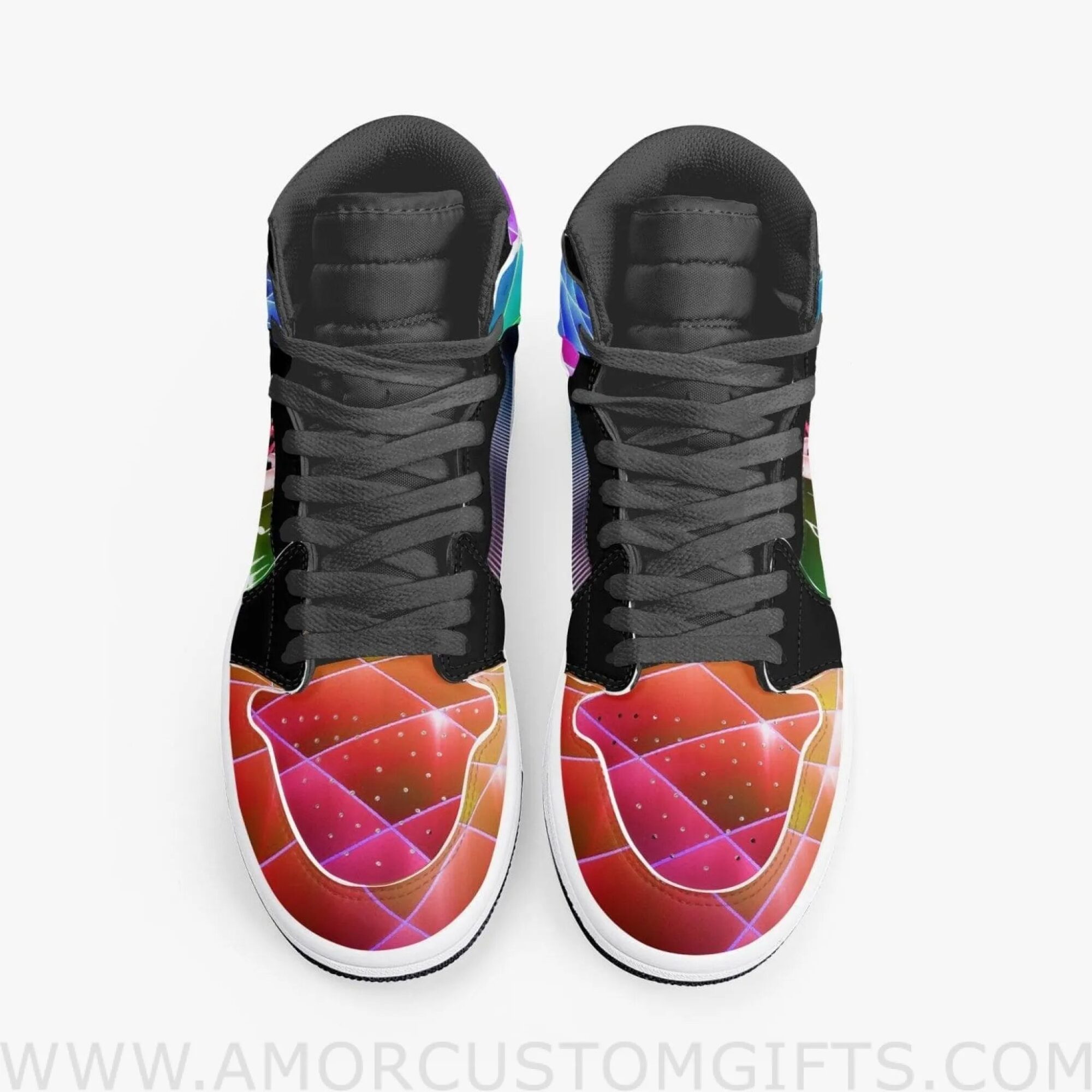 Custom Darling in The Franxx Zero Two JD1 Anime Sneakers Mid 1 Basketball Shoes