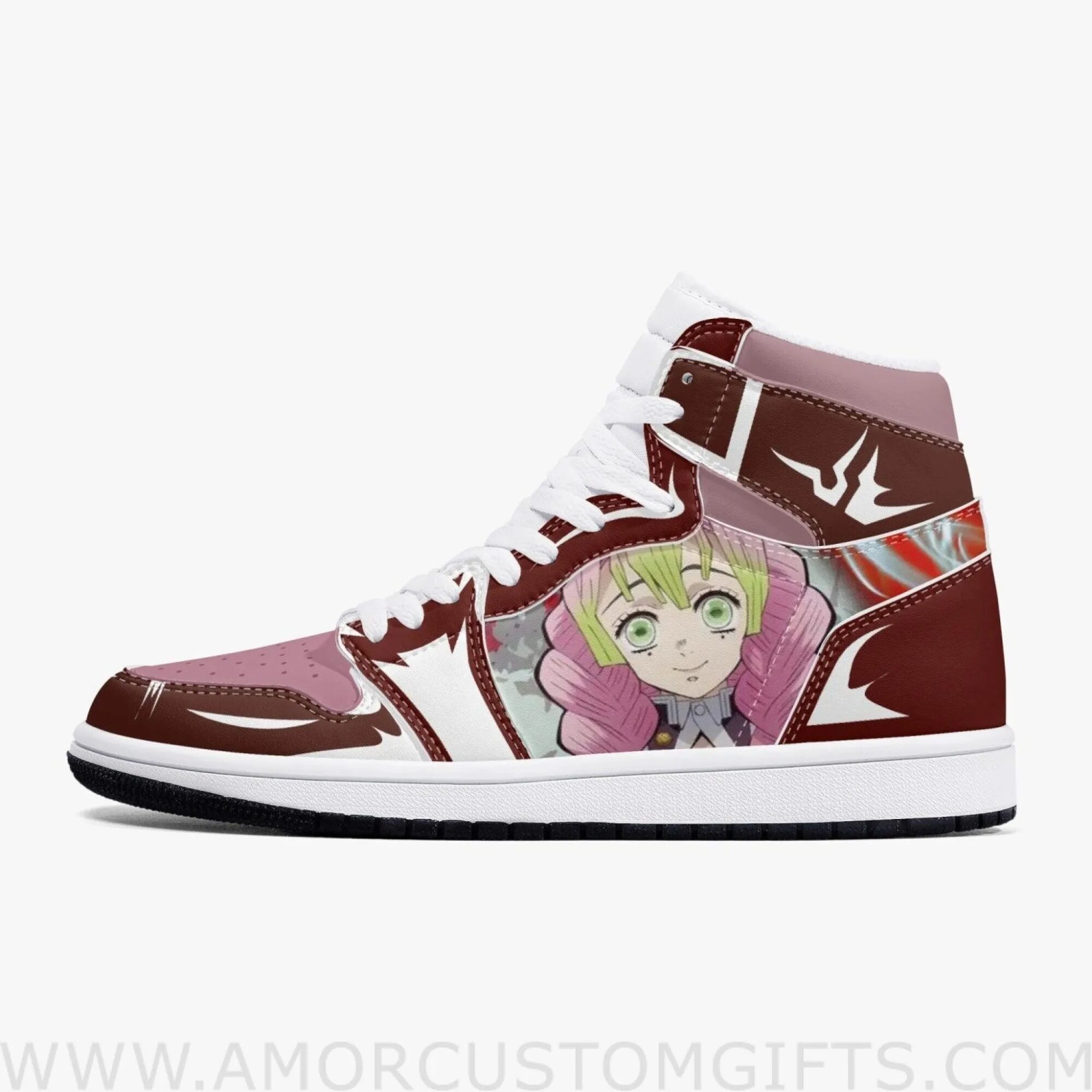 Custom Demon Slayer Mitsuri Kanroji JD1 Anime Shoes Mid Top Sneakers