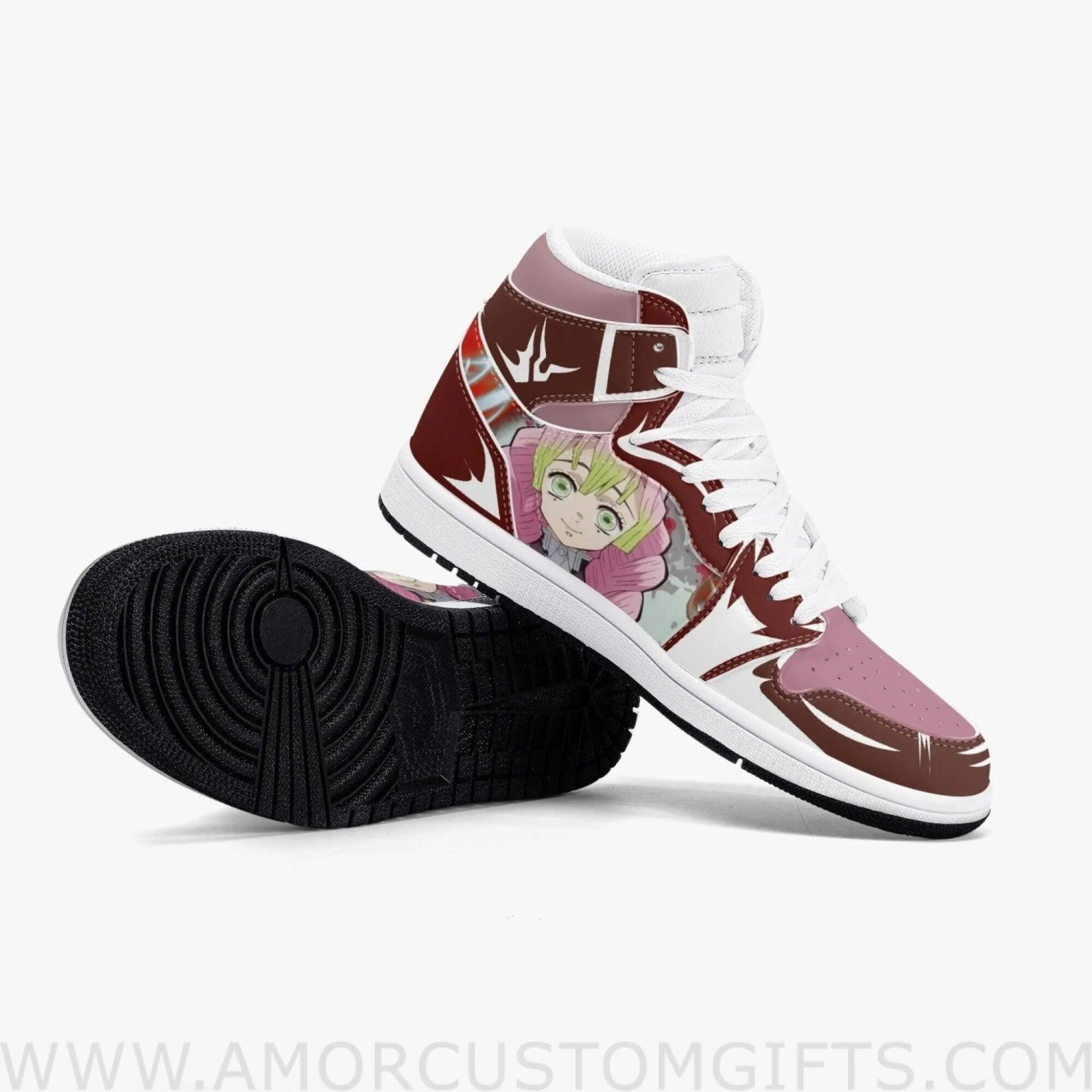 Custom Demon Slayer Mitsuri Kanroji JD1 Anime Shoes Mid Top Sneakers