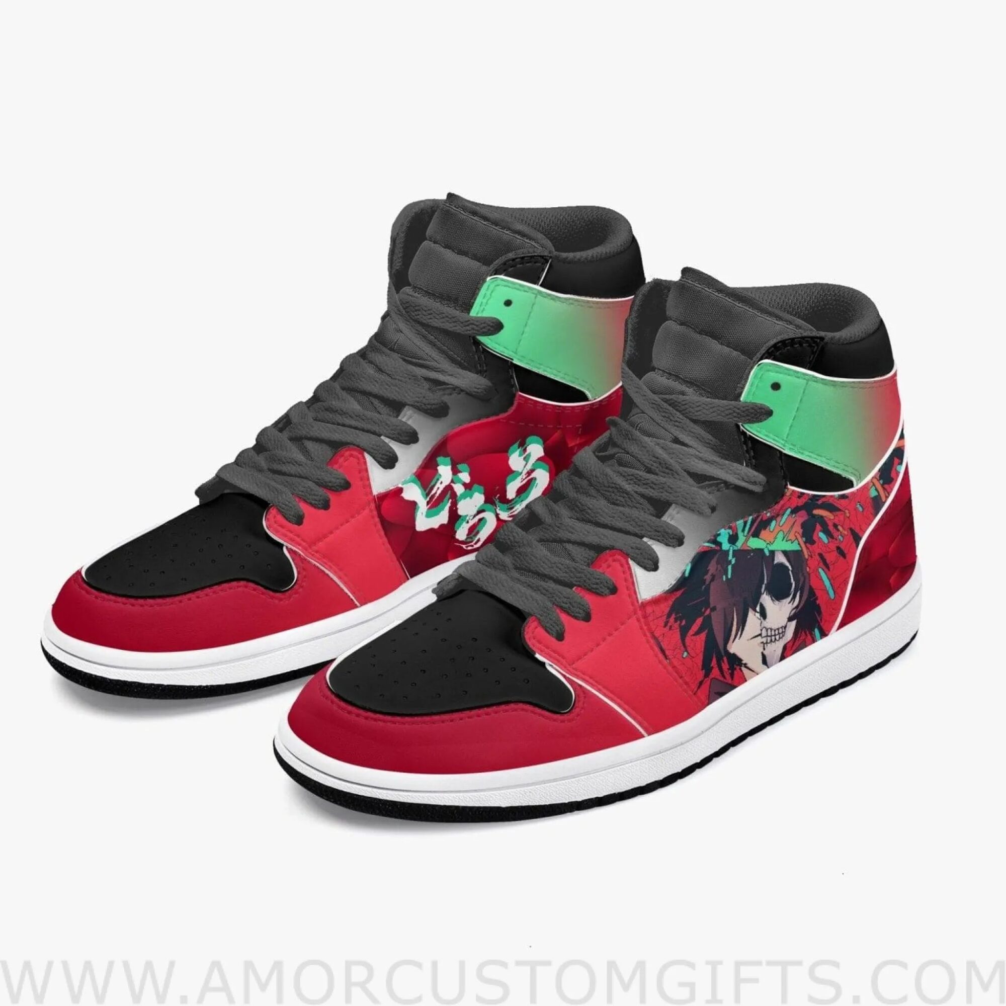 Custom Dororo Hyakkimaru JD1 Anime Sneakers Mid 1 Basketball Shoes