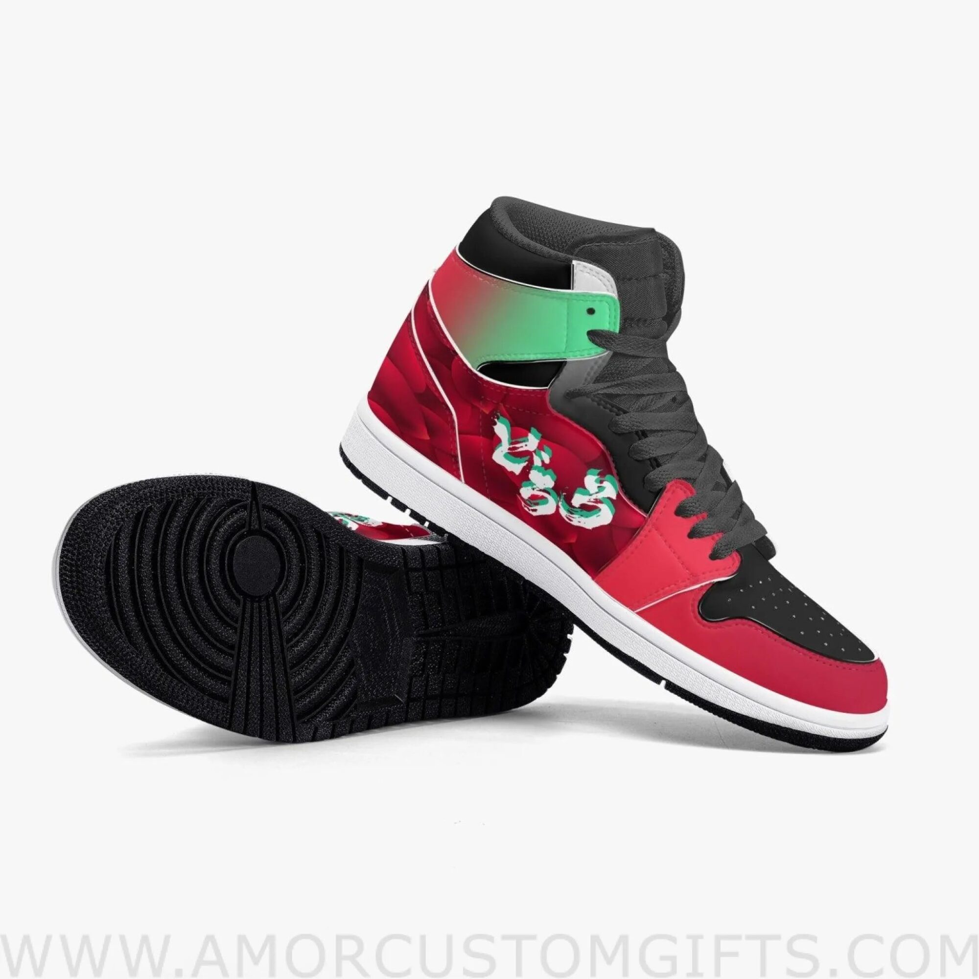 Custom Dororo Hyakkimaru JD1 Anime Sneakers Mid 1 Basketball Shoes