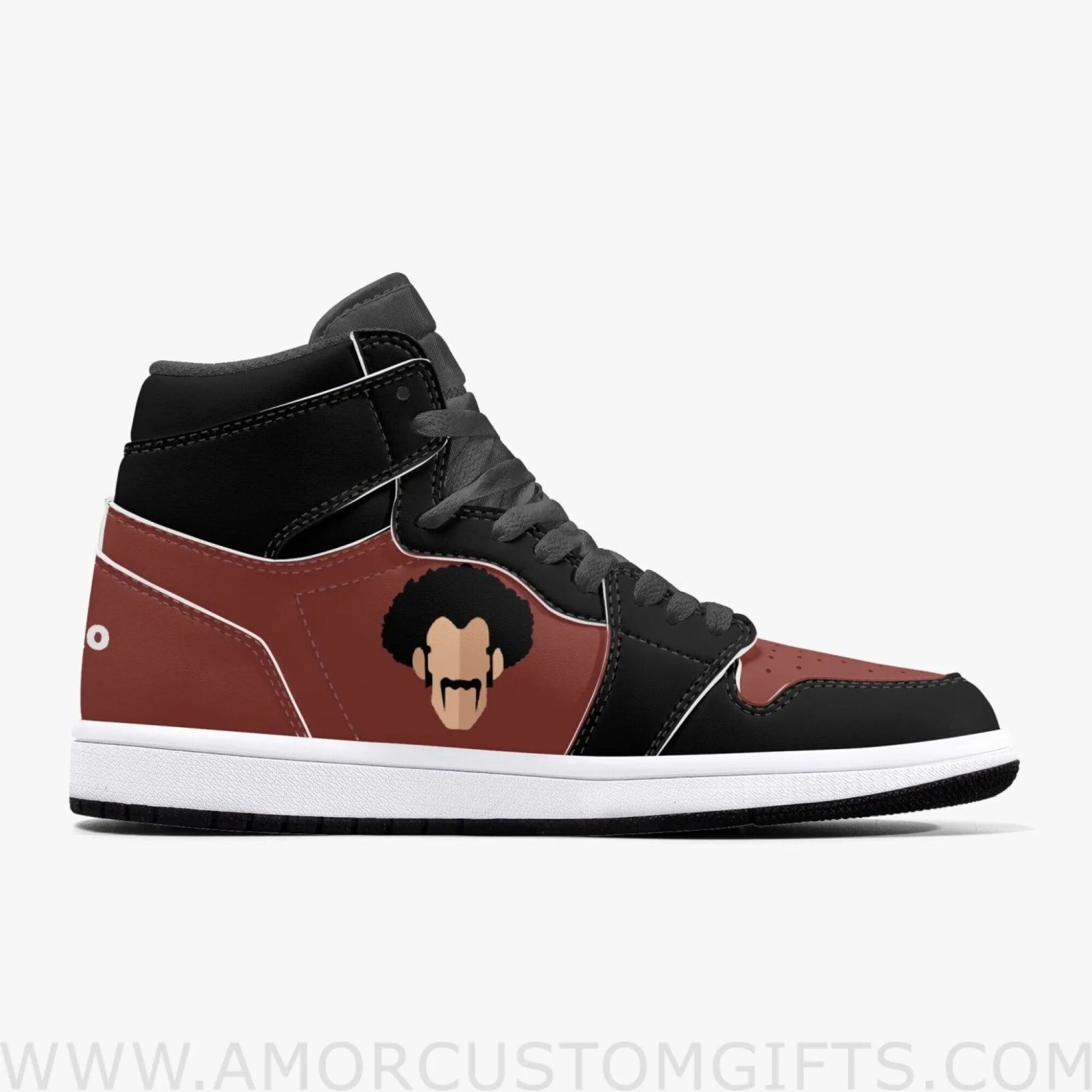 Custom Dragon Ball Super Mr. Satan JD1 Anime Sneakers Mid 1 Basketball Shoes