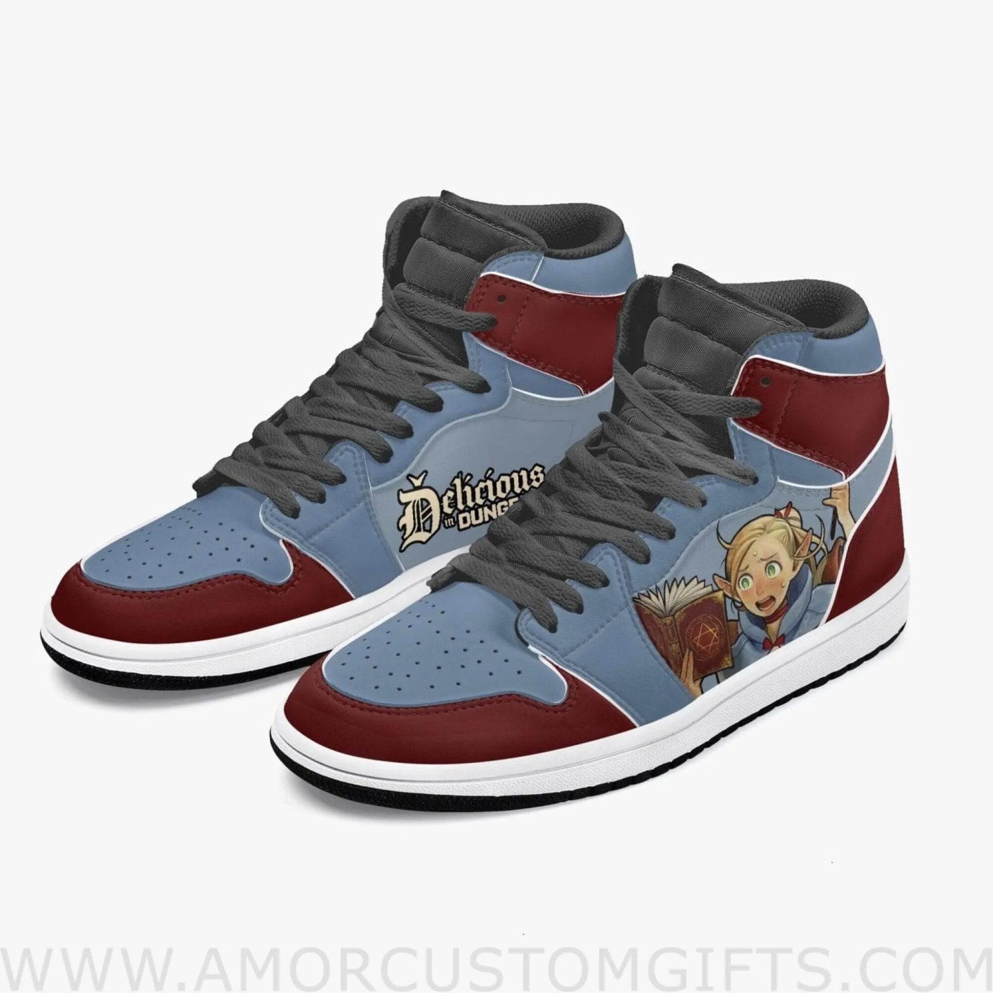 Custom Dungeon Meshi Marcille JD1 Anime Sneakers Mid 1 Basketball Shoes