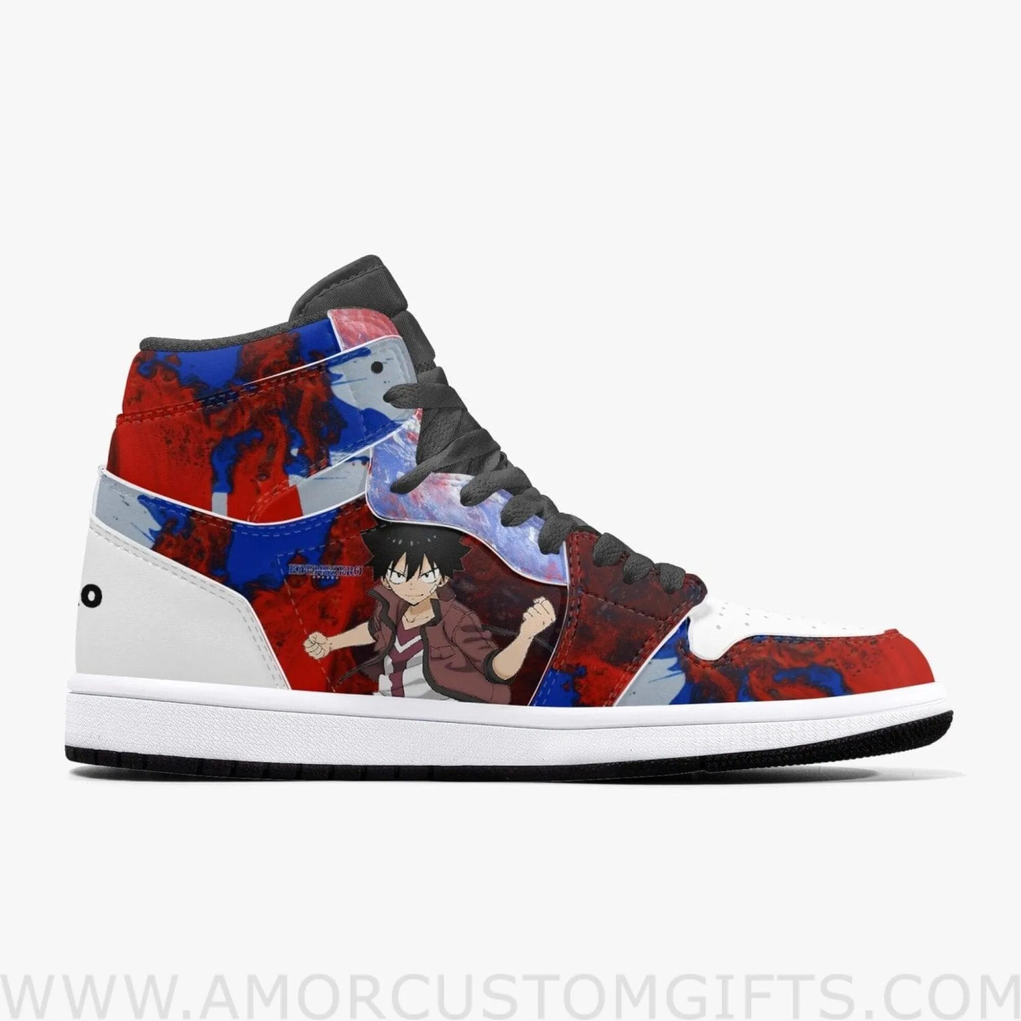 Custom Edens Zero Shiki Granbell JD1 Anime Sneakers Mid 1 Basketball Shoes