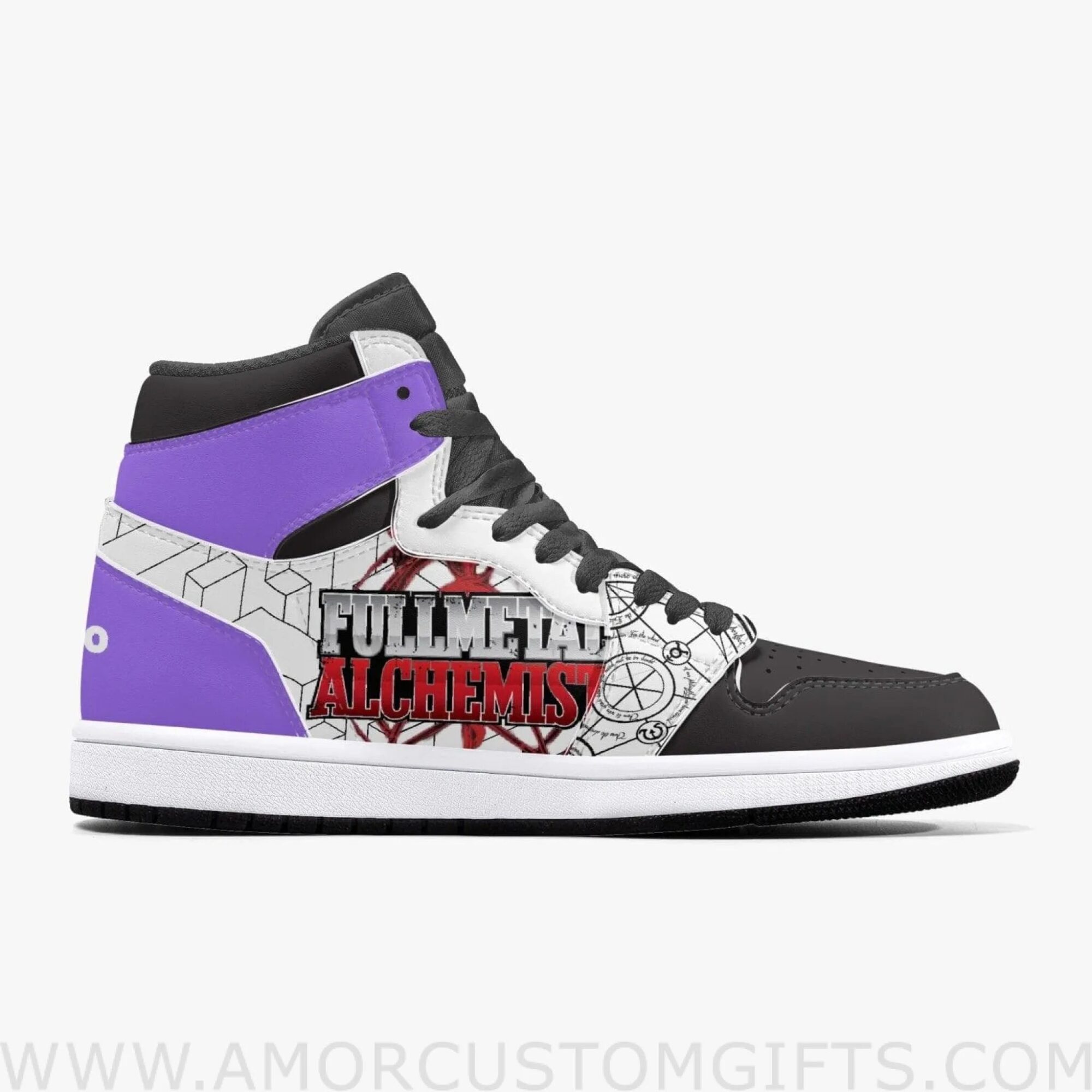 Custom Fullmetal Alchemist Alex JD1 Anime Sneakers Mid 1 Basketball Shoes