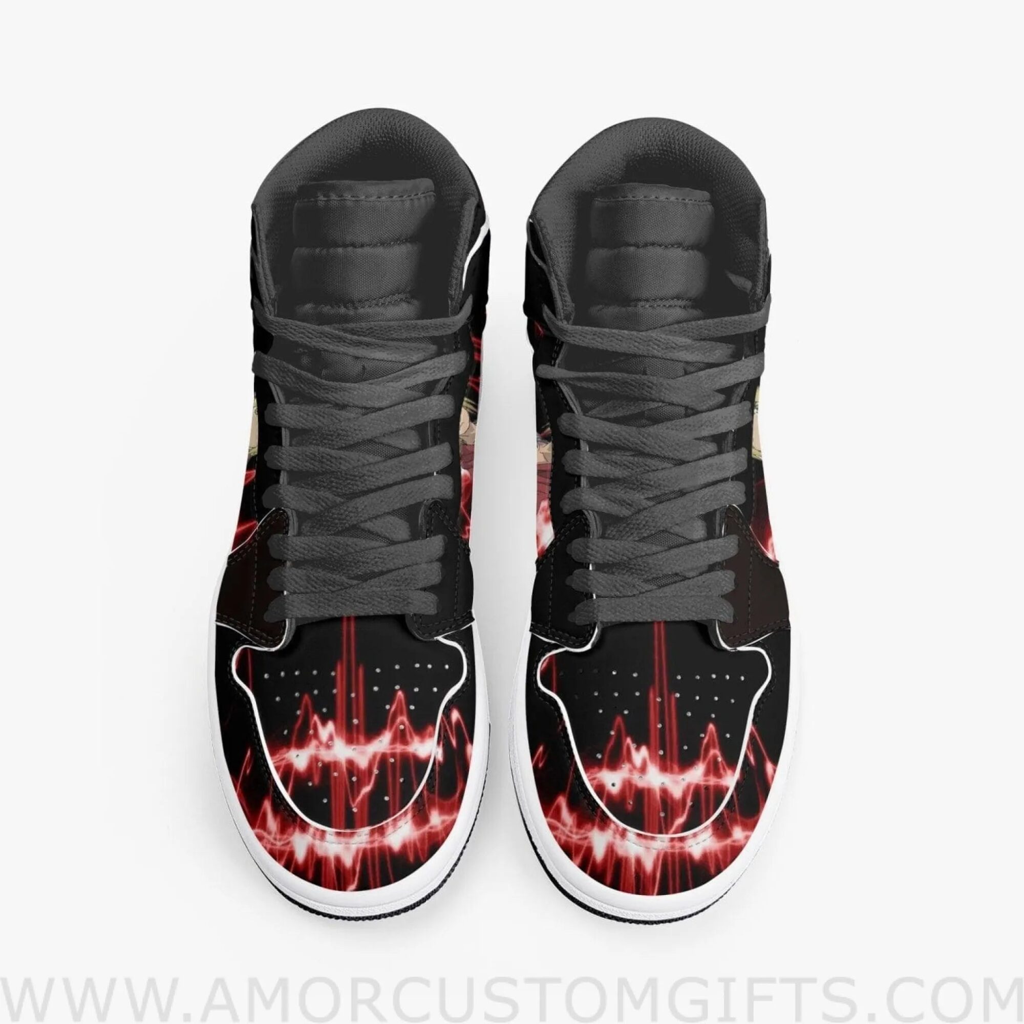 Custom Fullmetal Alchemist Edward Elric JD1 Anime Sneakers Mid 1 Basketball Shoes