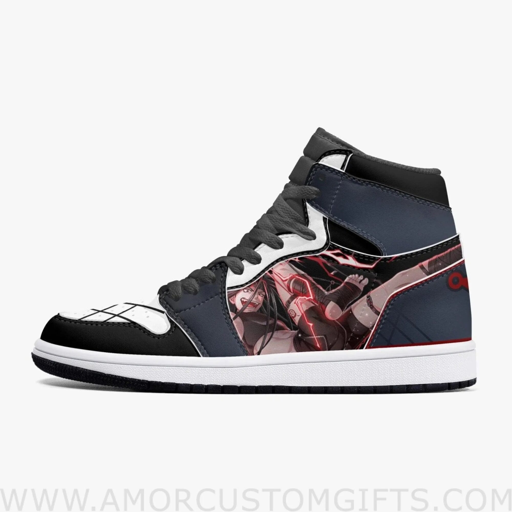 Custom Fullmetal Alchemist Envy JD1 Anime Sneakers Mid 1 Basketball Shoes