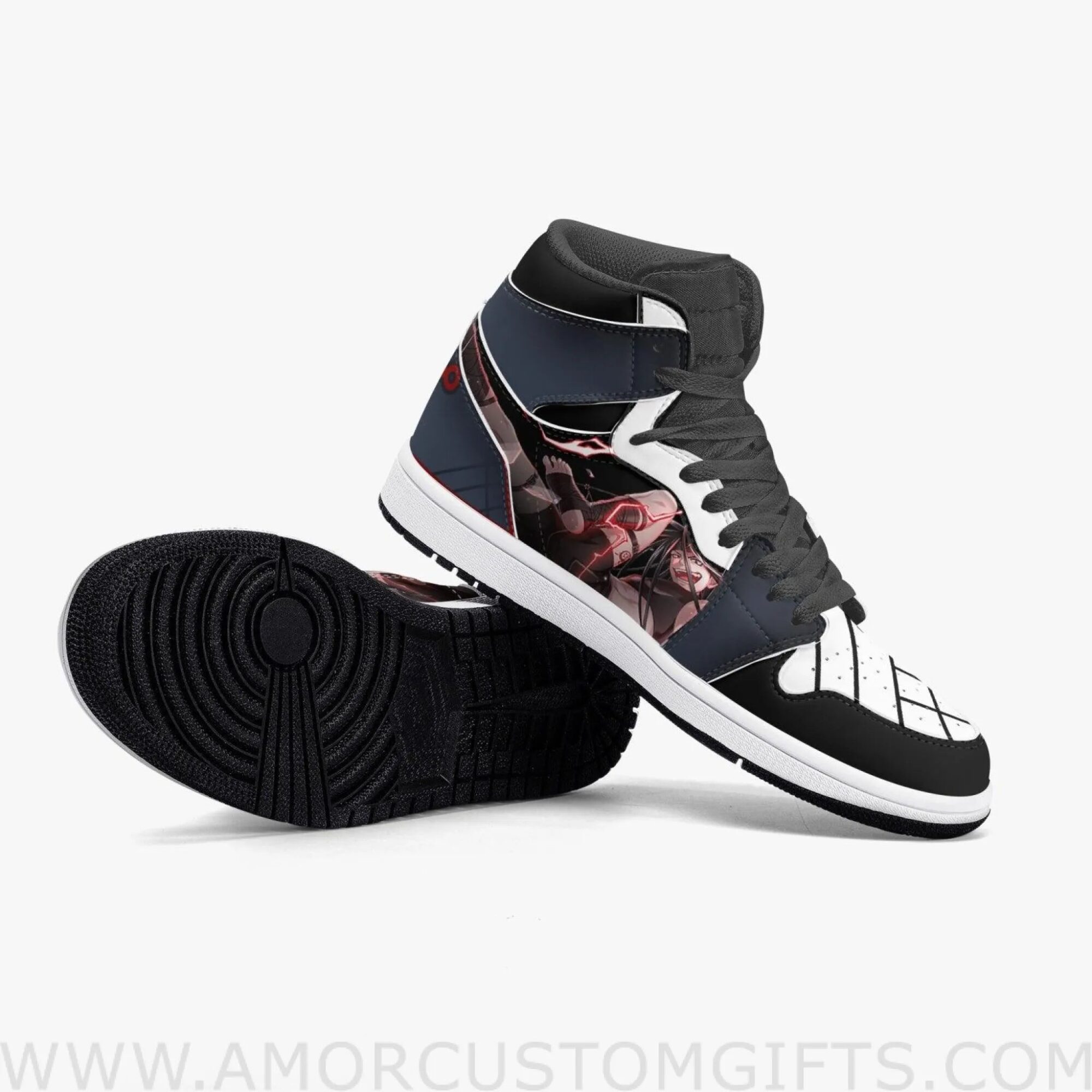 Custom Fullmetal Alchemist Envy JD1 Anime Sneakers Mid 1 Basketball Shoes