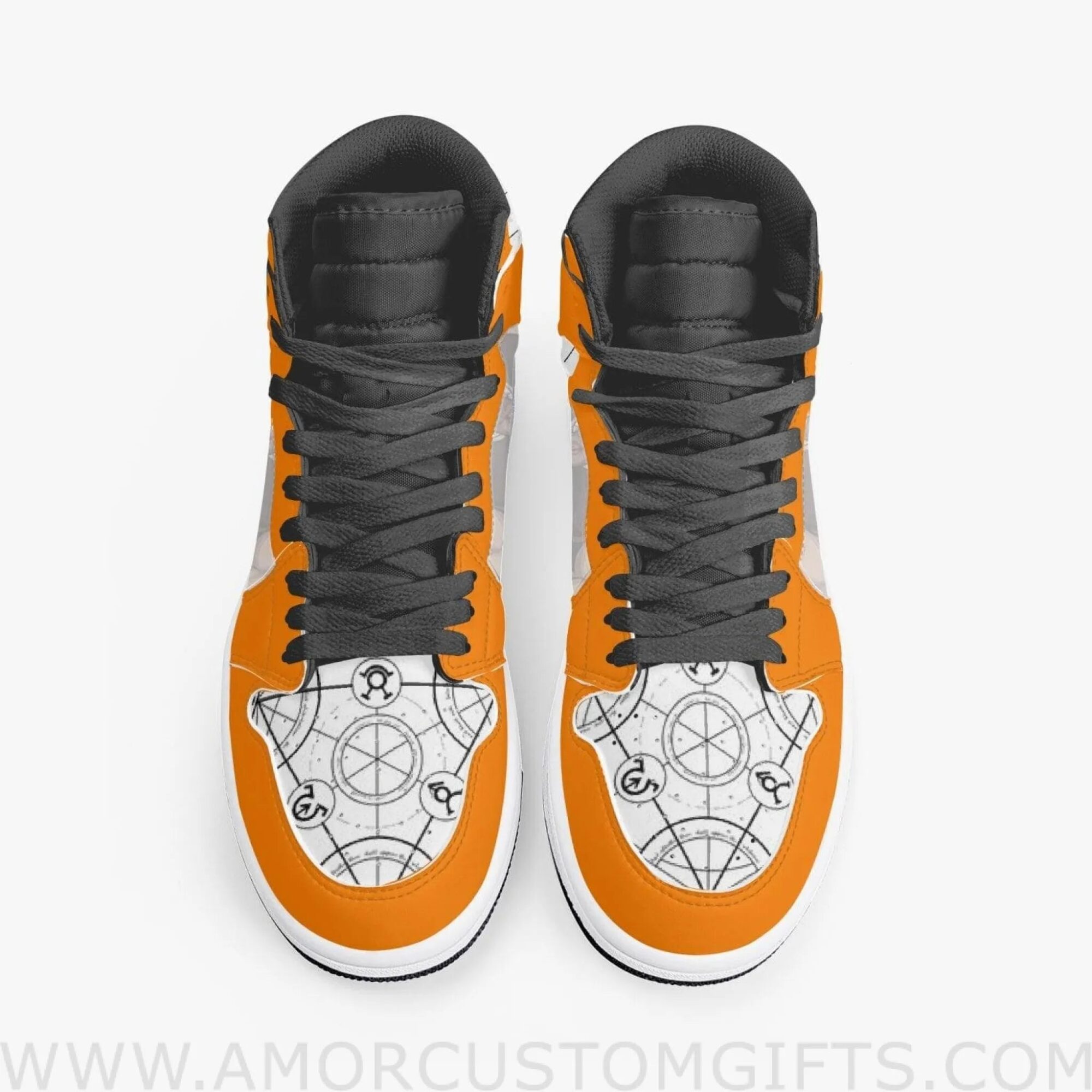 Custom Fullmetal Alchemist Gluttony JD1 Anime Sneakers Mid 1 Basketball Shoes