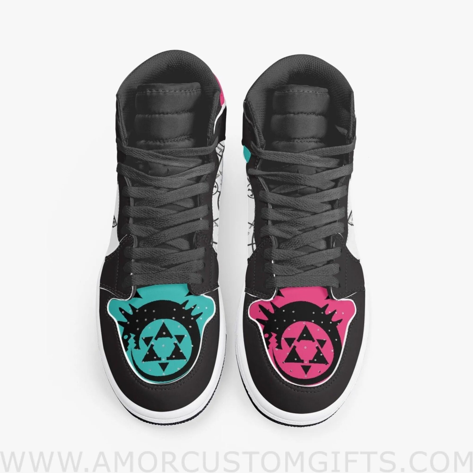 Custom Fullmetal Alchemist Greed/Ling JD1 Anime Sneakers Mid 1 Basketball Shoes