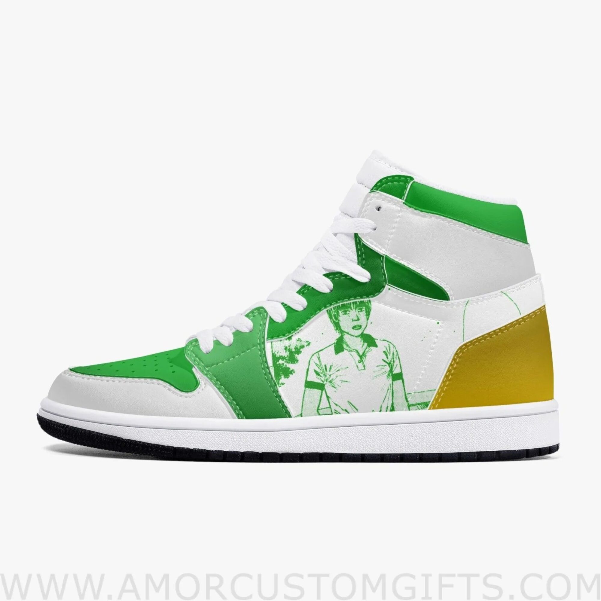 Custom Initial D Kenta Nakamura JD1 Anime Sneakers Mid 1 Basketball Shoes