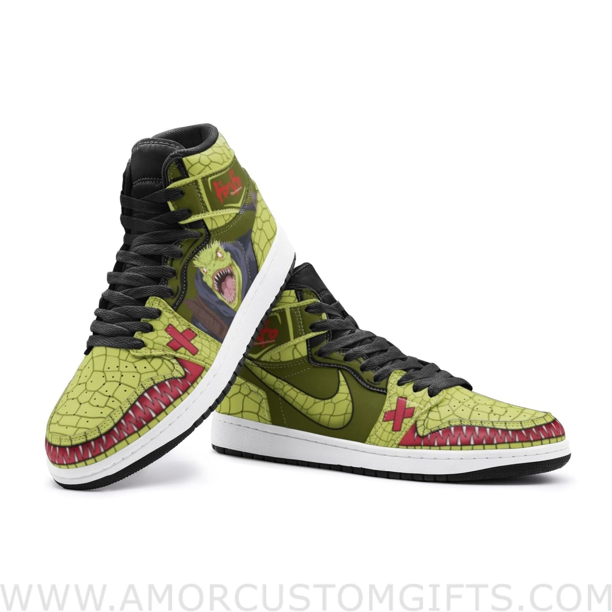 Custom Kaiman Dorohedoro Mid Top Basketball Sneakers Shoes | Personalizable Anime Fan Sneakers