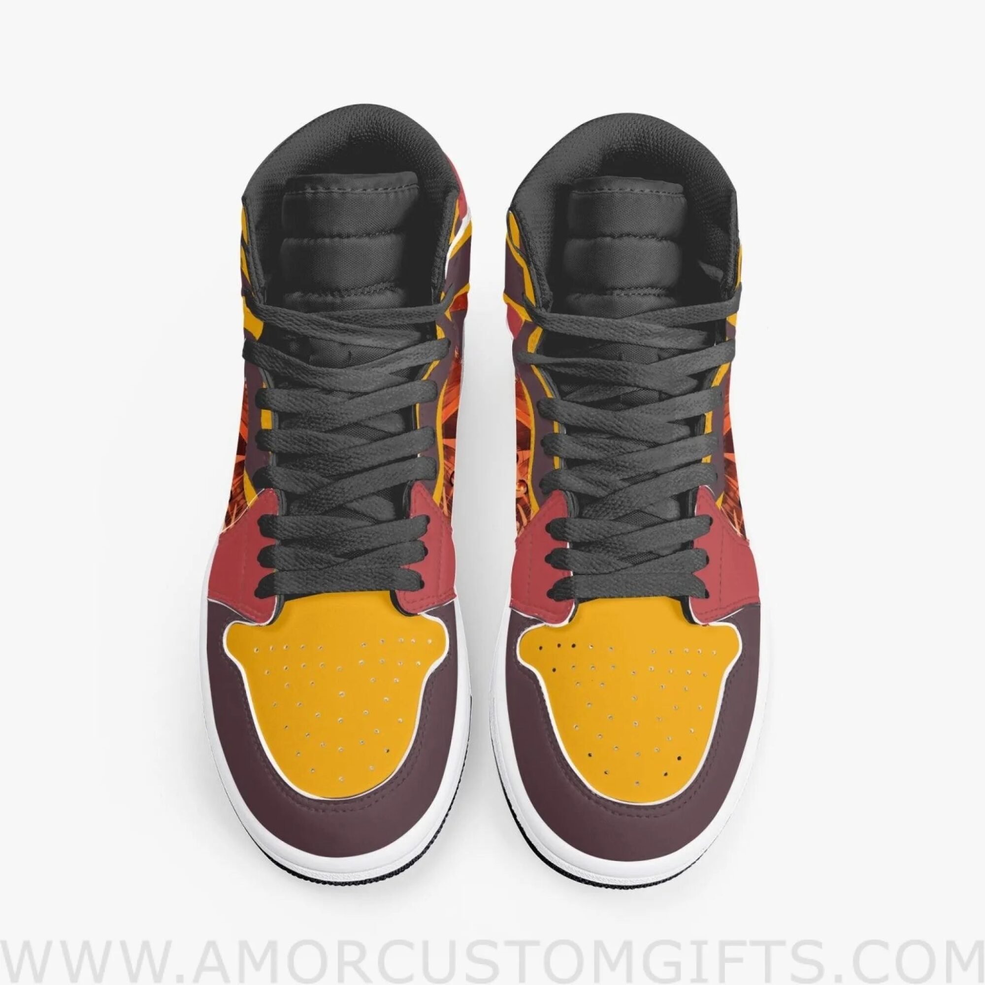 Custom KonoSuba Megumin JD1 Anime Sneakers Mid 1 Basketball Shoes