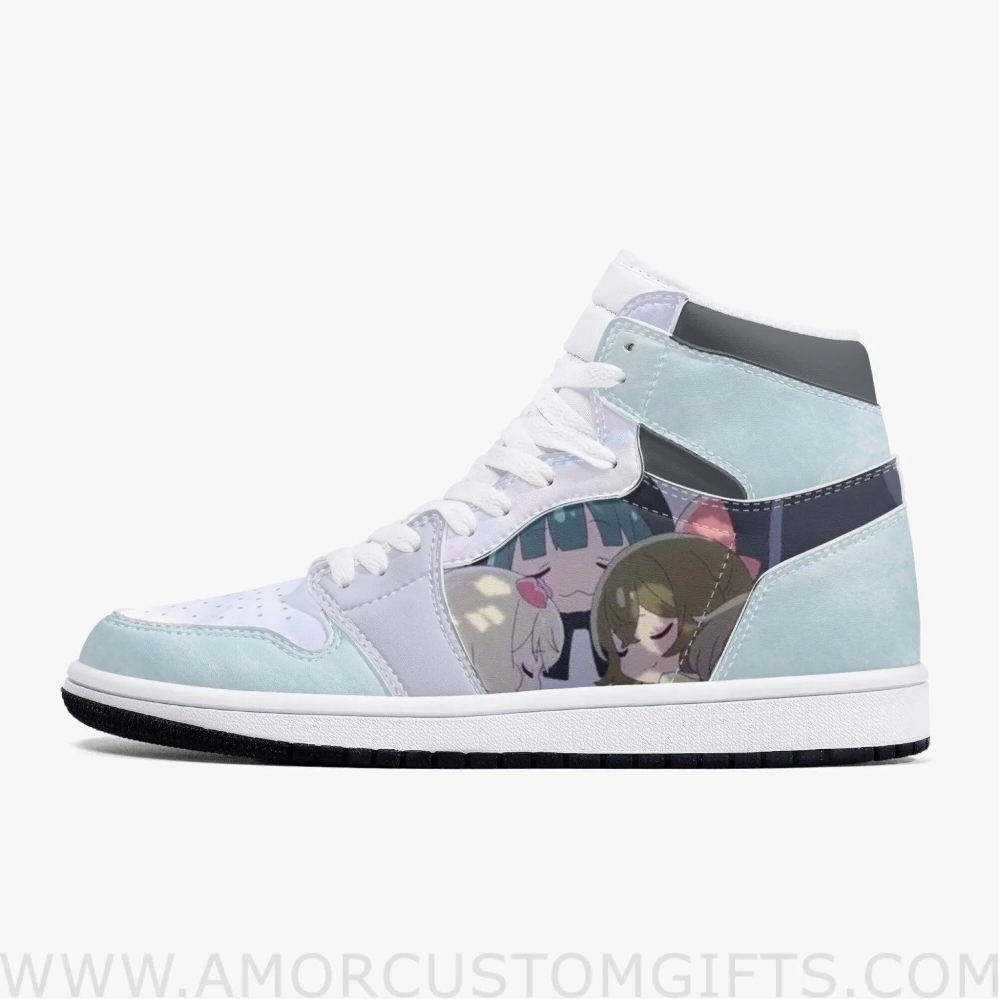 Custom Kuma Kuma Kuma Bear Fina JD1 Anime Sneakers Mid 1 Basketball Shoes