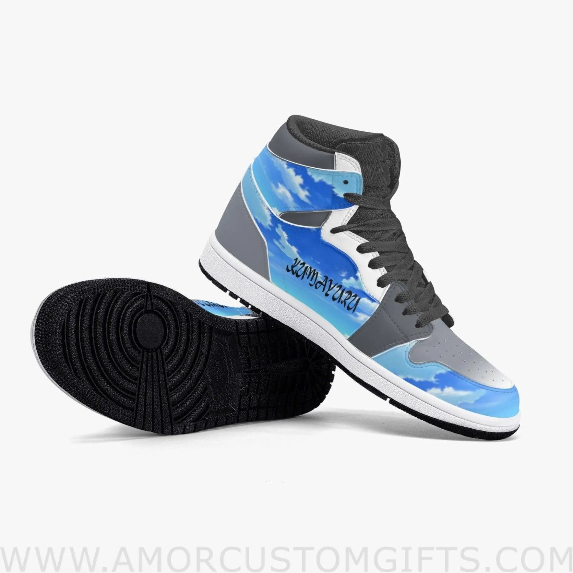 Custom Kuma Kuma Kuma Bear Kumayuru JD1 Anime Sneakers Mid 1 Basketball Shoes