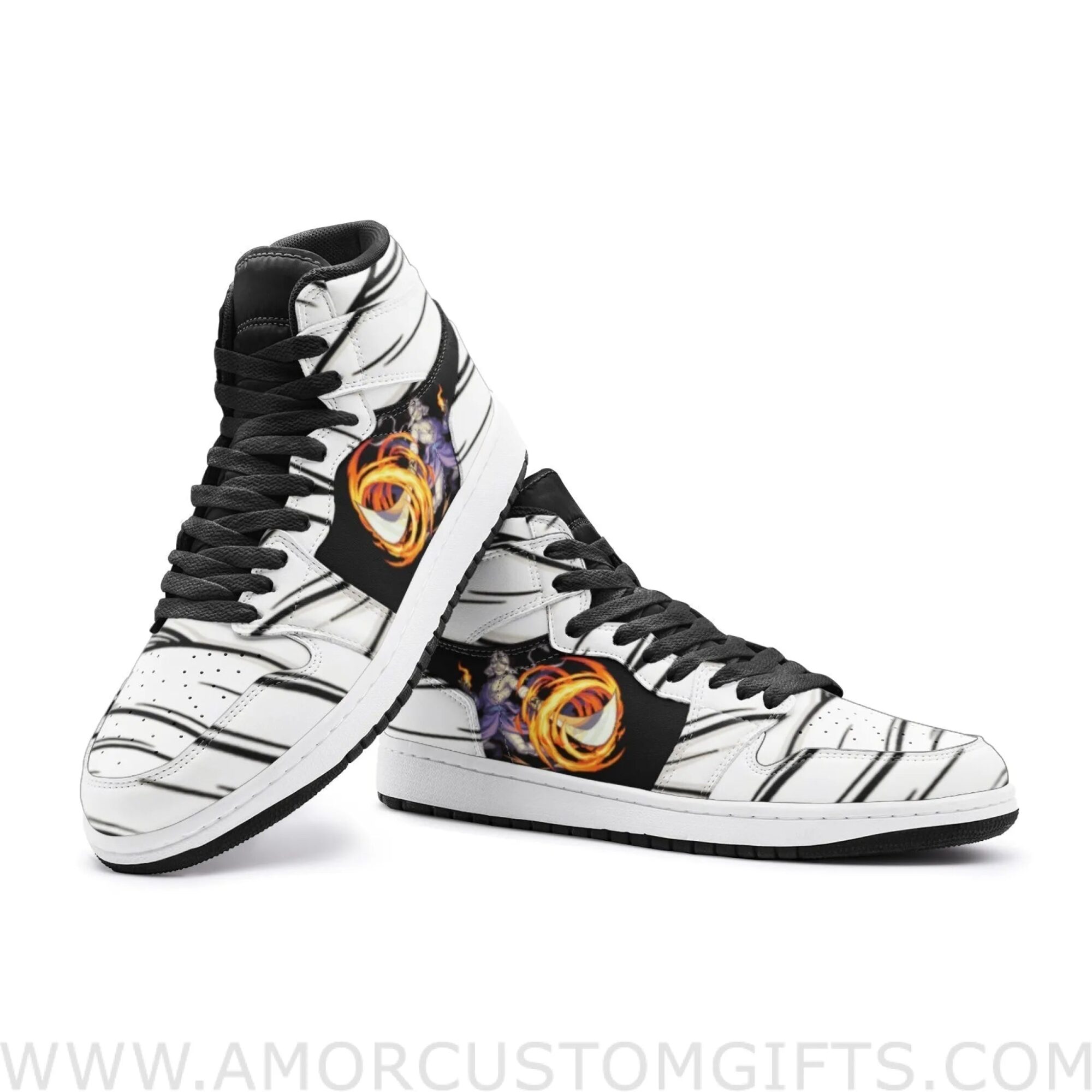 Custom Makoto Shishio Rurouni Kenshin Mid Top Basketball Sneakers Shoes | Personalizable Anime Fan Sneakers