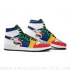 Custom Mobile Zeta Gundam Mid Top Basketball Sneakers Shoes | Personalizable Anime Fan Sneakers