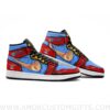 Custom Monkey D. Luffy Fist One Piece Mid Top Basketball Sneakers Shoes | Personalizable Anime Fan Sneakers