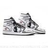 Custom Monokuma Danganronpa Mid Top Basketball Sneakers Shoes | Personalizable Anime Fan Sneakers