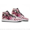 Custom Nezuko Demon Slayer Mid Top Basketball Sneakers Shoes | Personalizable Anime Fan Sneakers