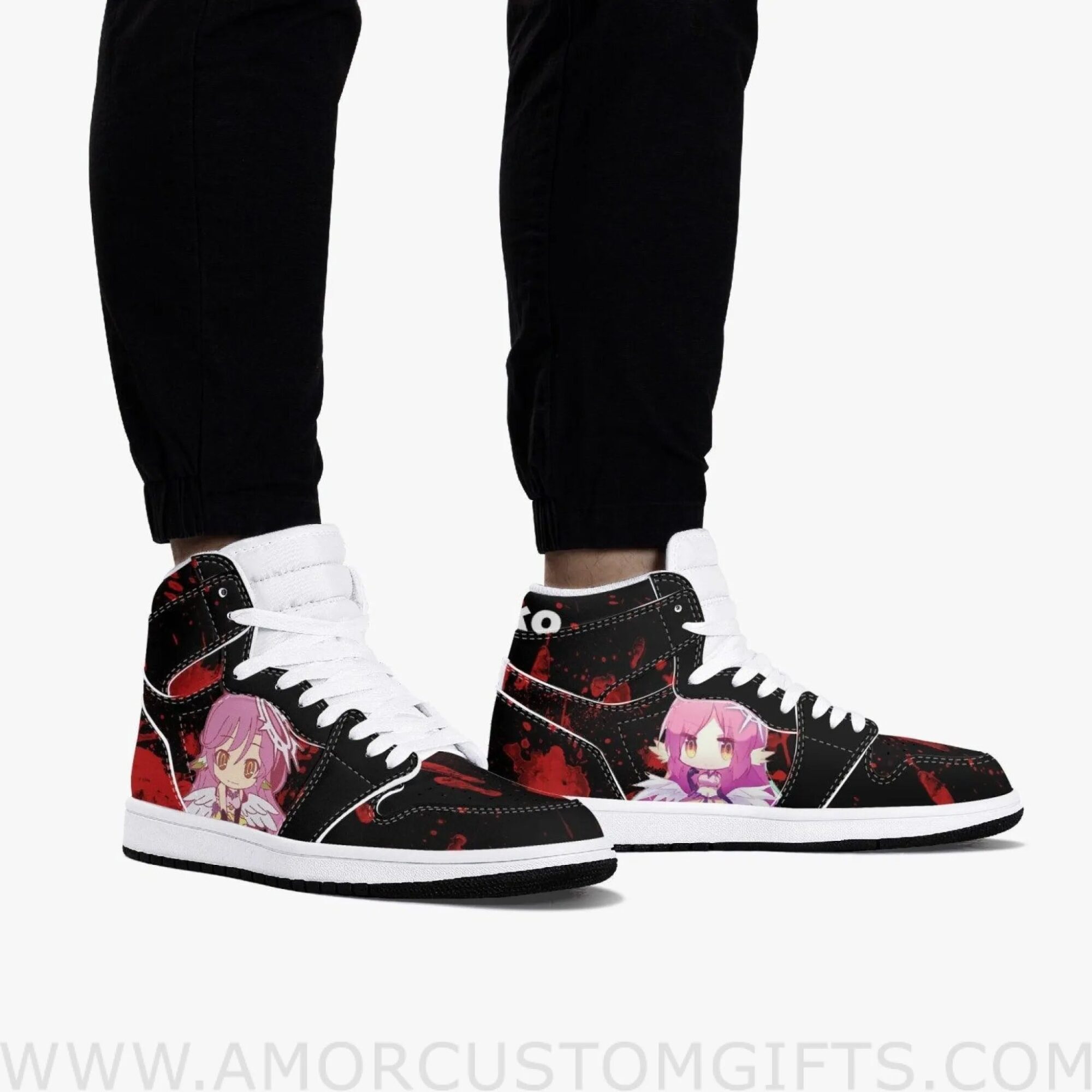 Custom No Game No Life Jibril JD1 Anime Sneakers