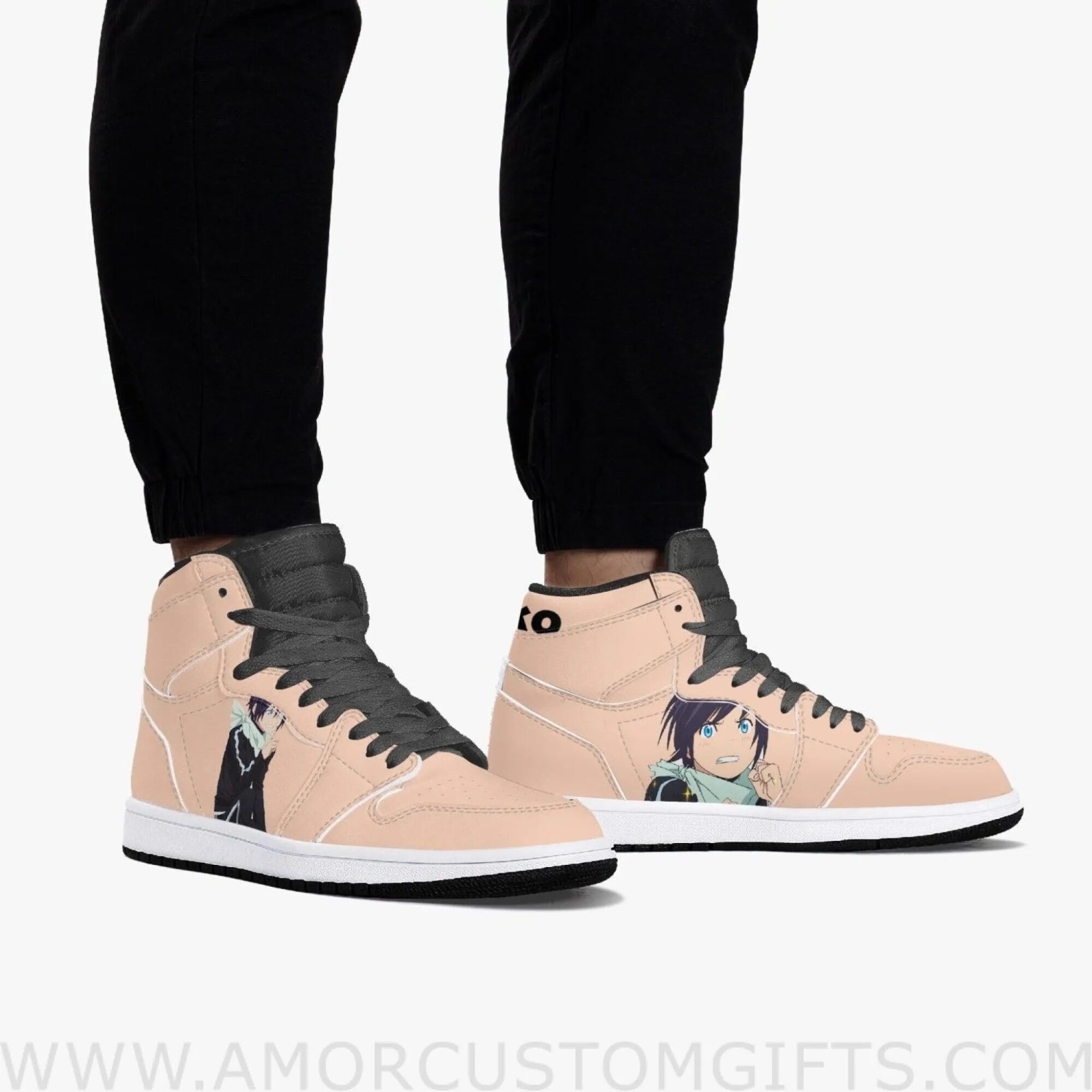 Custom NoraGami Ianamai JD1 Anime Sneakers Mid 1 Basketball Shoes