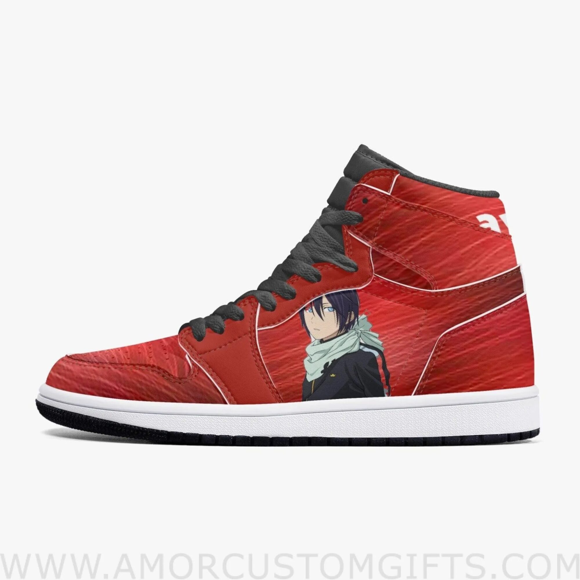 Custom NoraGami Yato JD1 Anime Sneakers Mid 1 Basketball Shoes