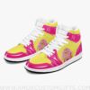 Custom One Piece Donquixote Doflamingo JD1 Anime Sneakers Mid 1 Basketball Shoes