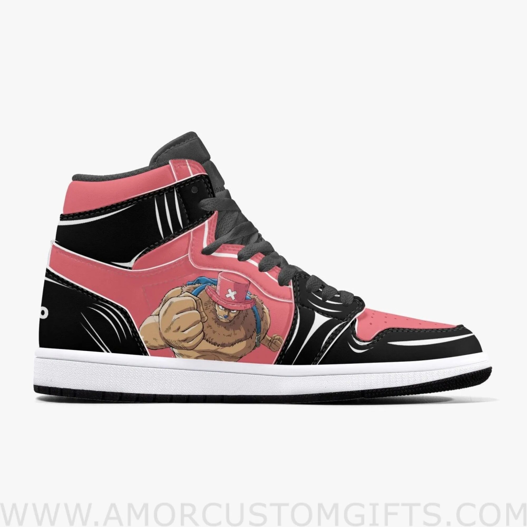 Custom One Piece Tony Chopper JD1 Anime Sneakers Mid 1 Basketball Shoes