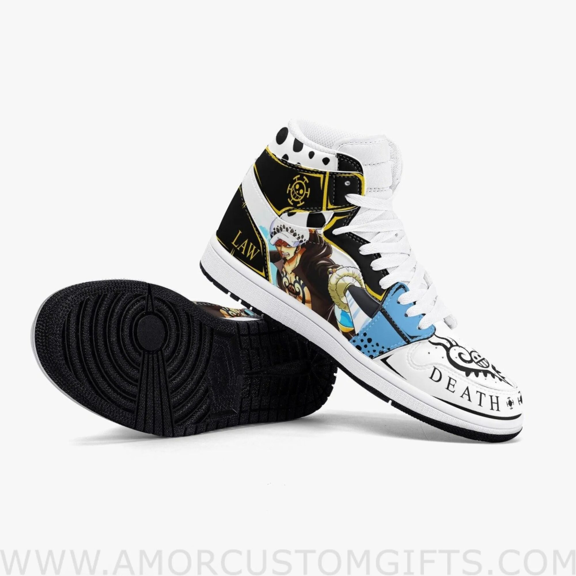 Custom One Piece Trafalgar D. Water Law V2 JD1 Anime Sneakers