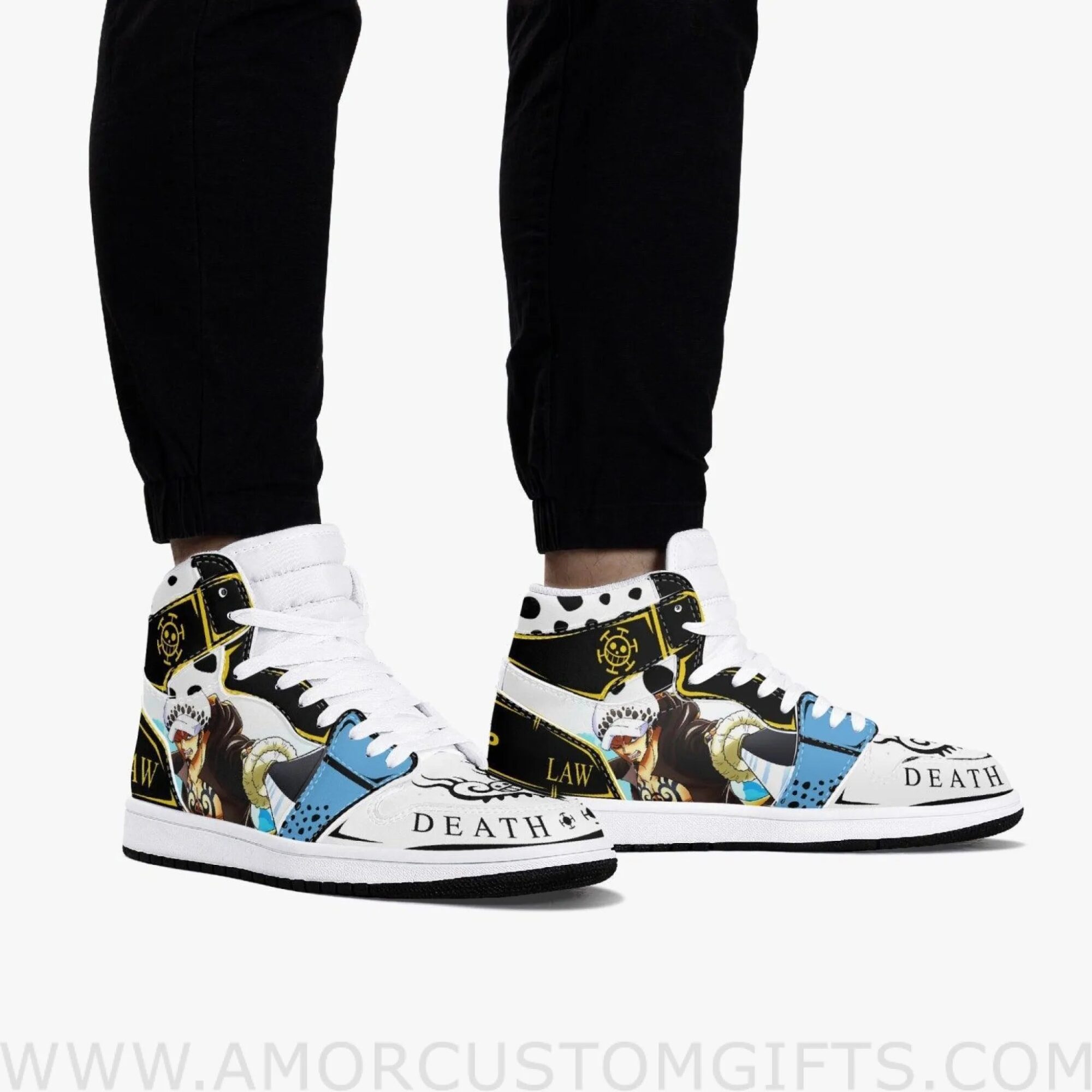 Custom One Piece Trafalgar D. Water Law V2 JD1 Anime Sneakers