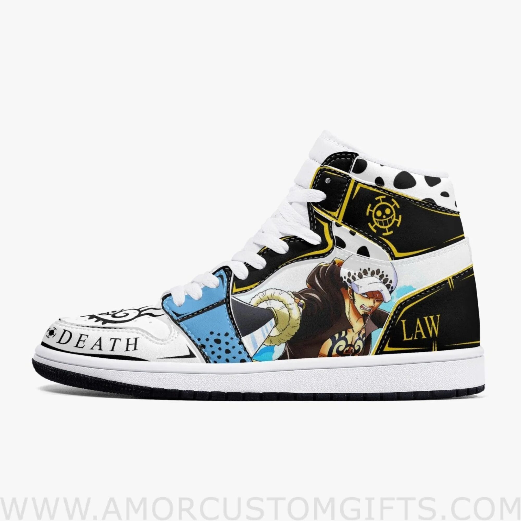 Custom One Piece Trafalgar D. Water Law V2 JD1 Anime Sneakers