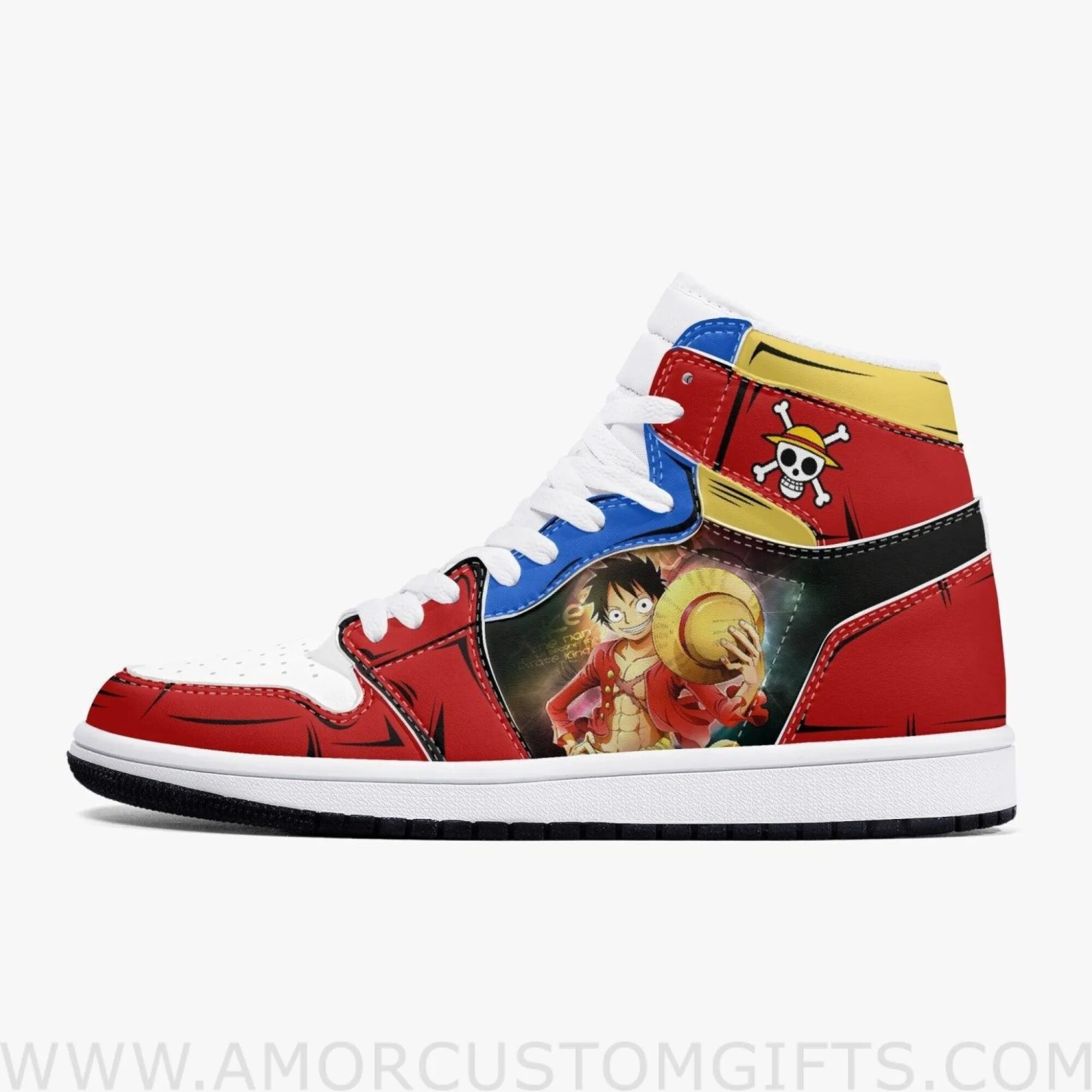 Custom One Piece Zoro And Luffy JD1 Anime Shoes Mid Top Sneakers