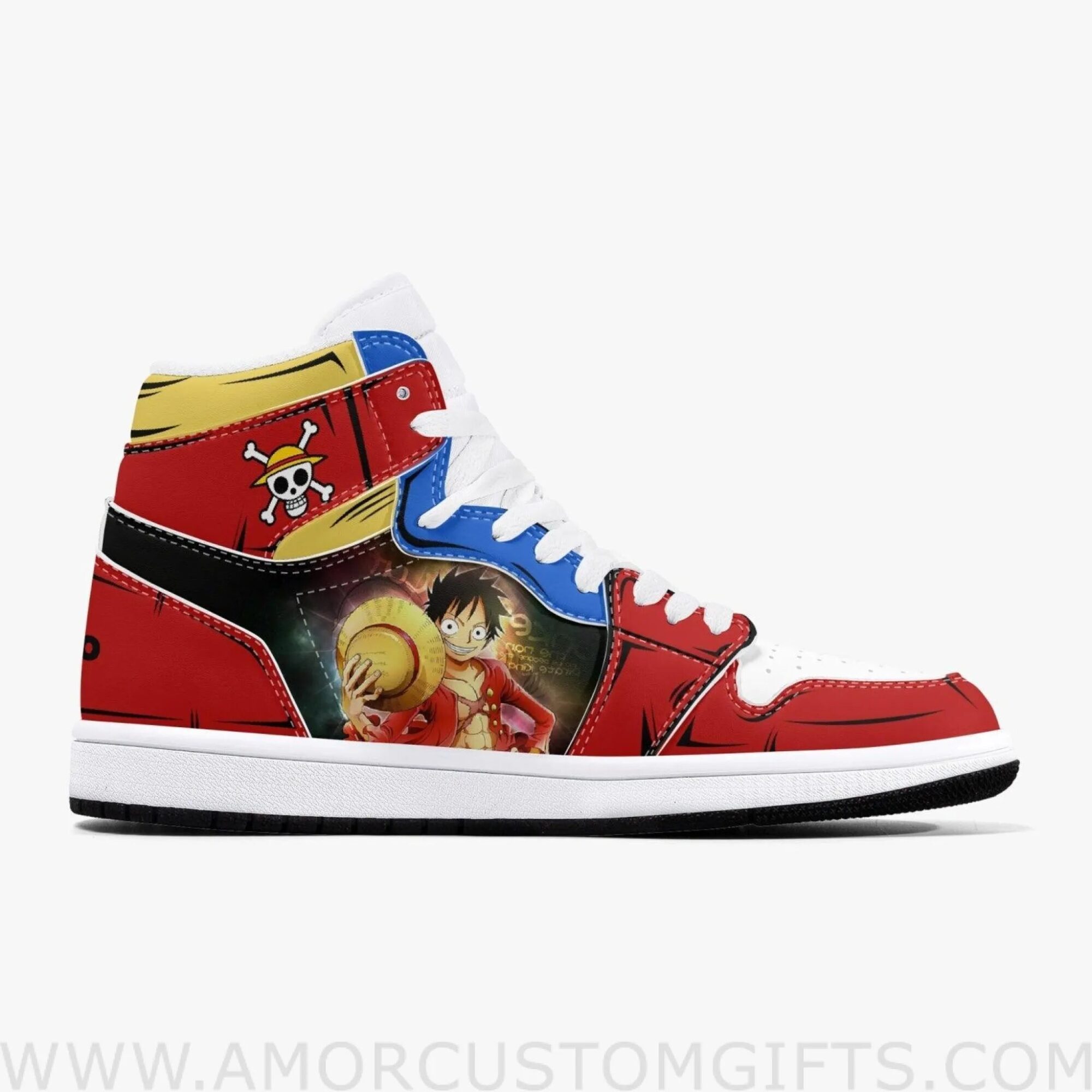 Custom One Piece Zoro And Luffy JD1 Anime Shoes Mid Top Sneakers