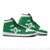 Custom Power Rangers Green V2 Mid Top Basketball Sneakers Shoes | Personalizable Anime Fan Sneakers