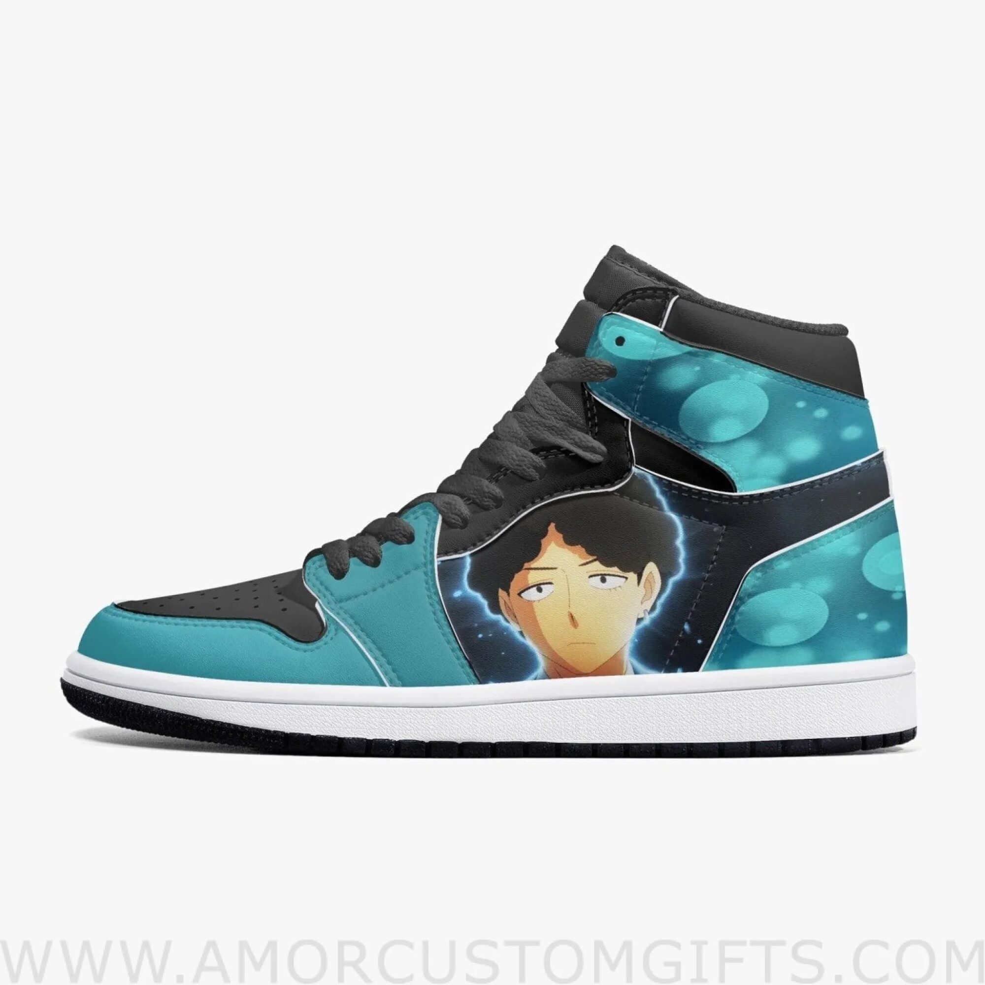 Custom Psy x Family Franky Franklin JD1 Anime Sneakers Mid 1 Basketball Shoes