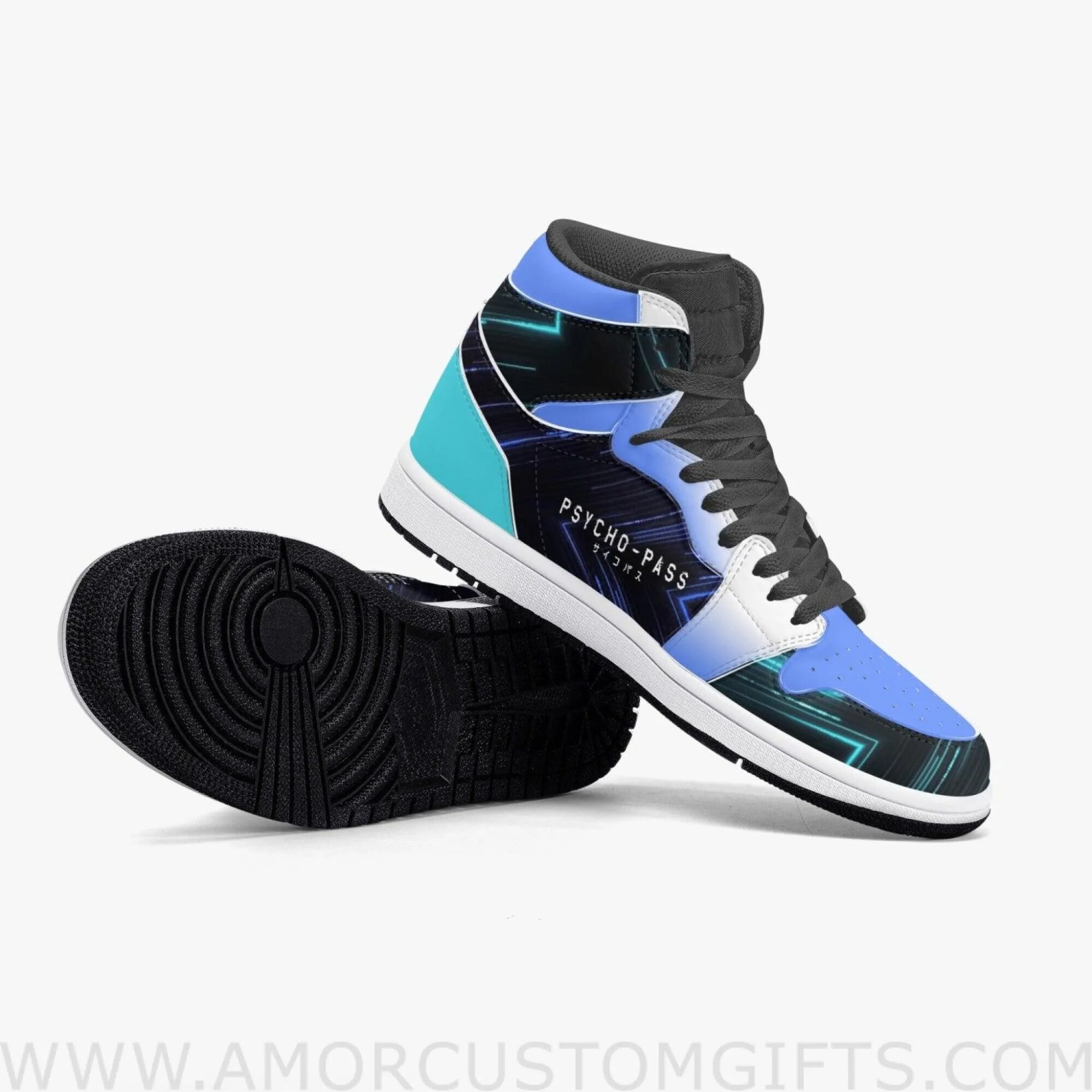 Custom Psycho-Pass Ginoza JD1 Anime Sneakers Mid 1 Basketball Shoes