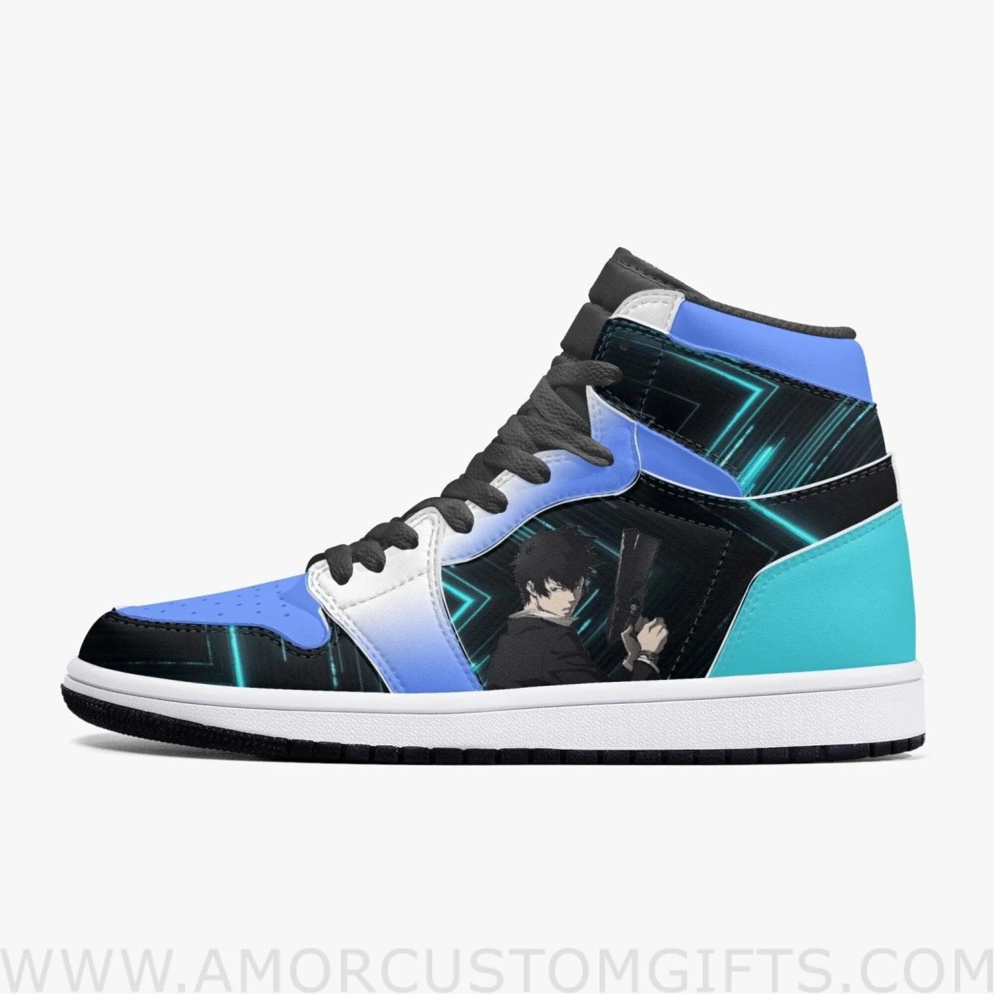 Custom Psycho-Pass Ginoza JD1 Anime Sneakers Mid 1 Basketball Shoes