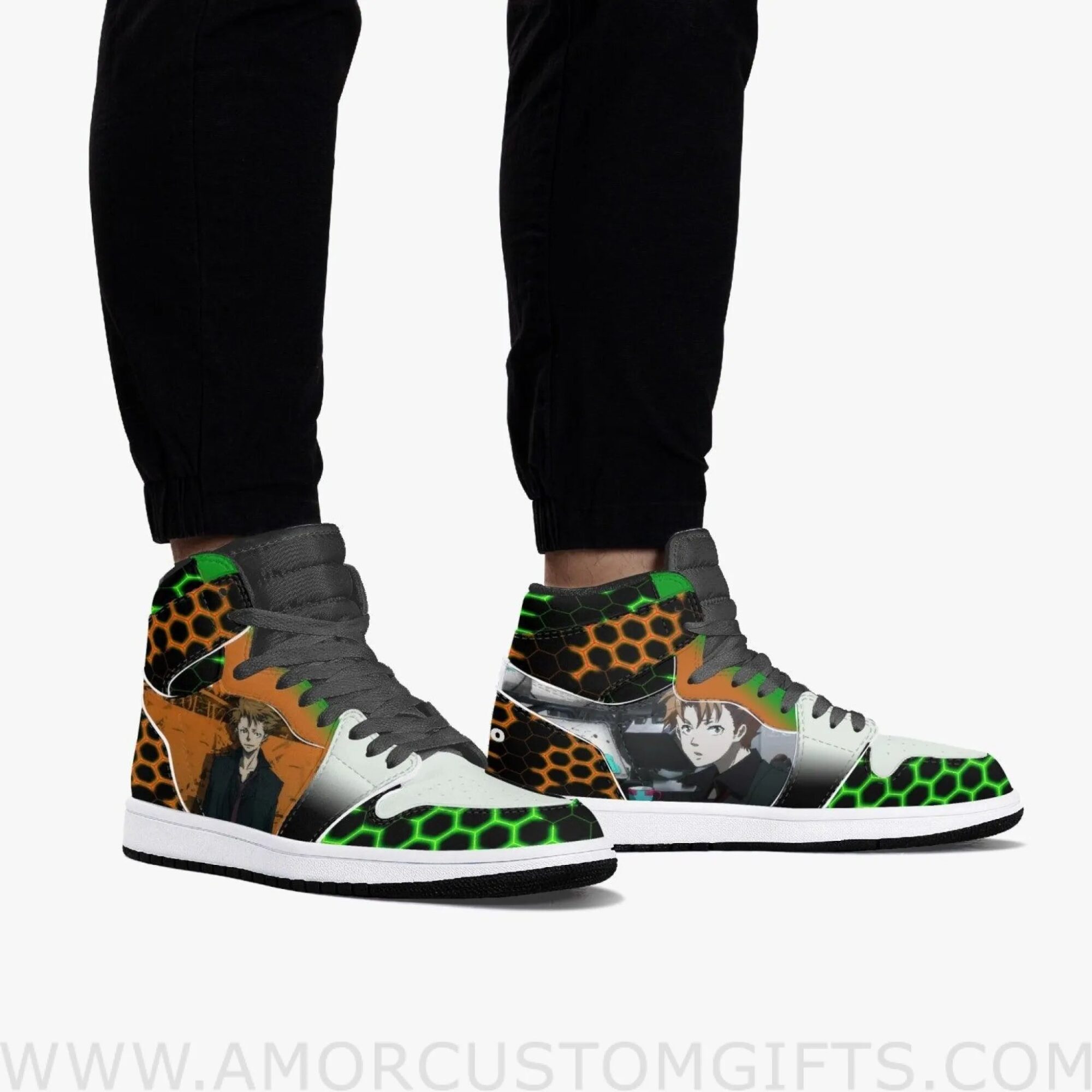 Custom Psycho-Pass Kagari JD1 Anime Sneakers Mid 1 Basketball Shoes