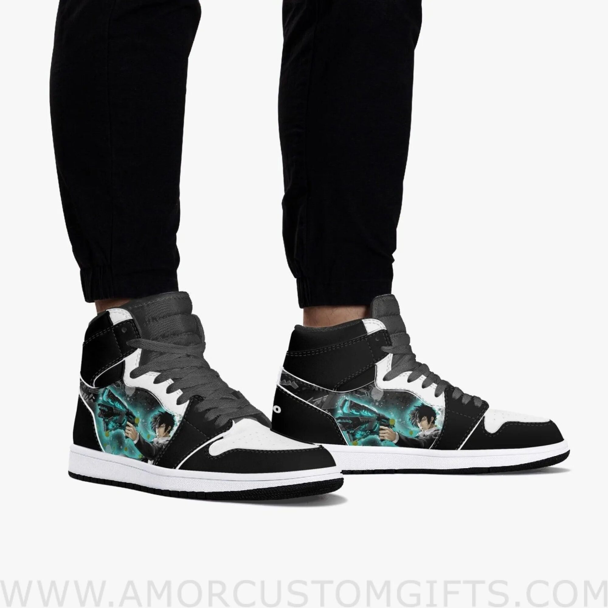 Custom Psycho-Pass Kogami JD1 Anime Sneakers Mid 1 Basketball Shoes