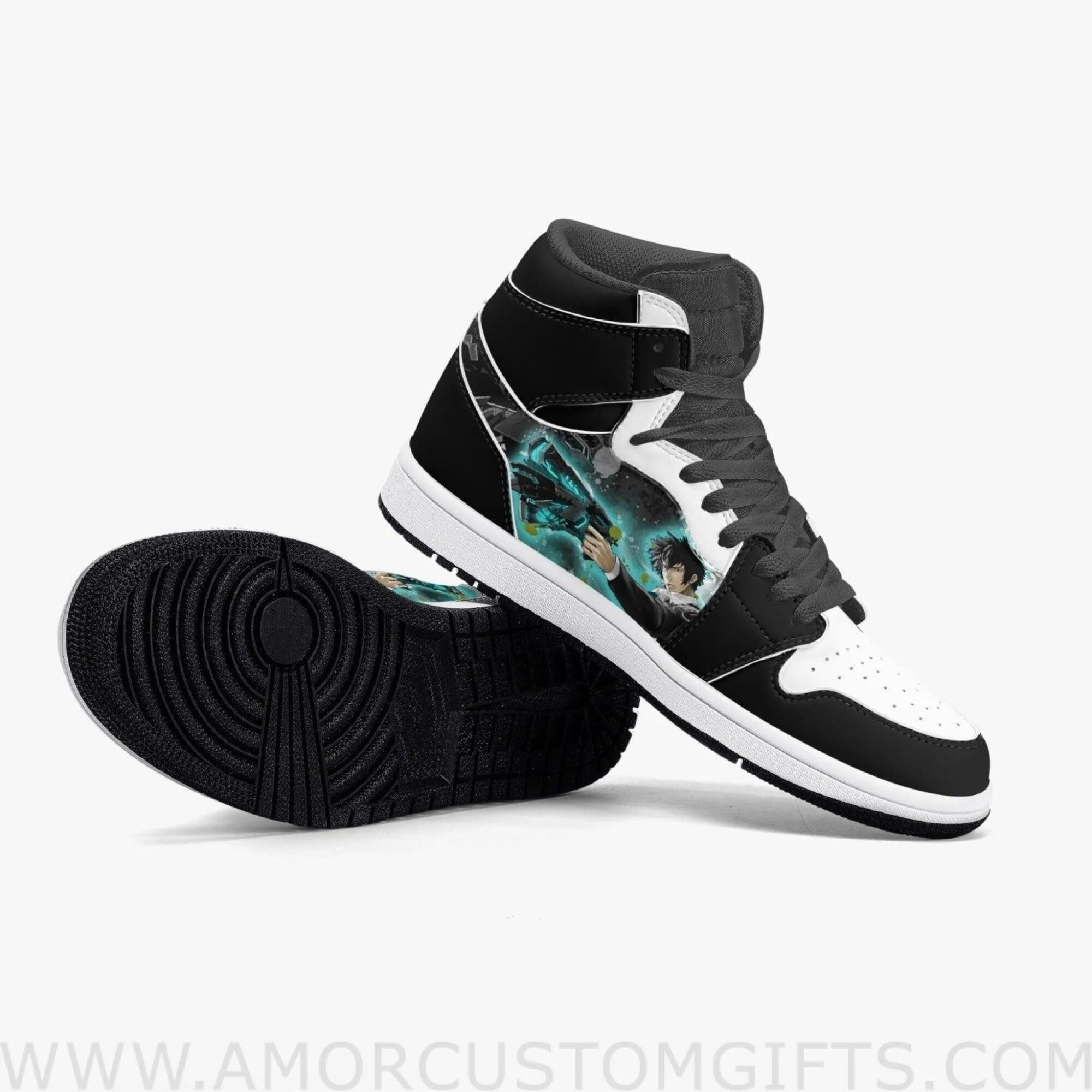 Custom Psycho-Pass Kogami JD1 Anime Sneakers Mid 1 Basketball Shoes