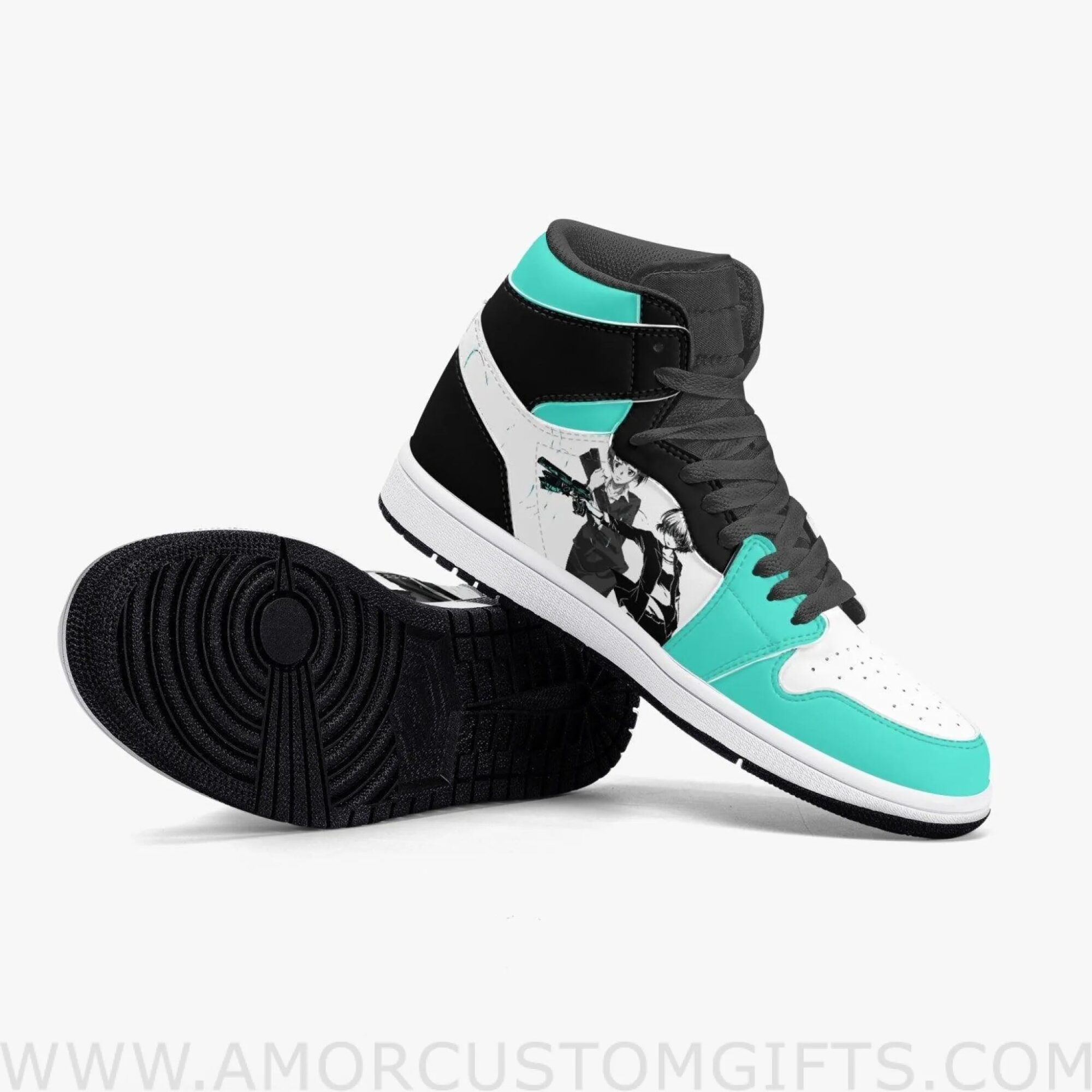 Custom Psycho-Pass Tsunemori JD1 Anime Sneakers Mid 1 Basketball Shoes