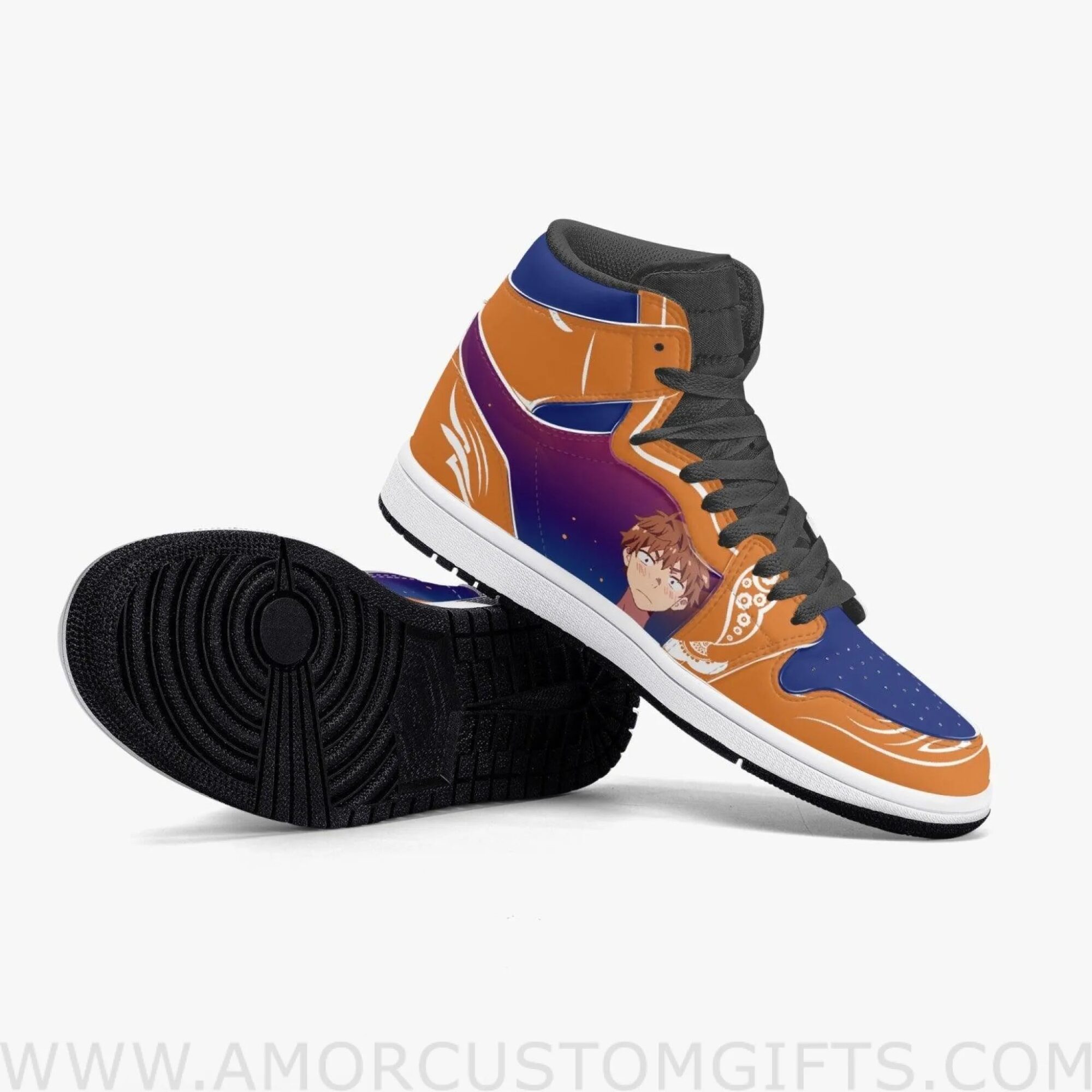 Custom Rent A Girlfriend Kazuya Kinoshita JD1 Anime Sneakers Mid 1 Basketball Shoes