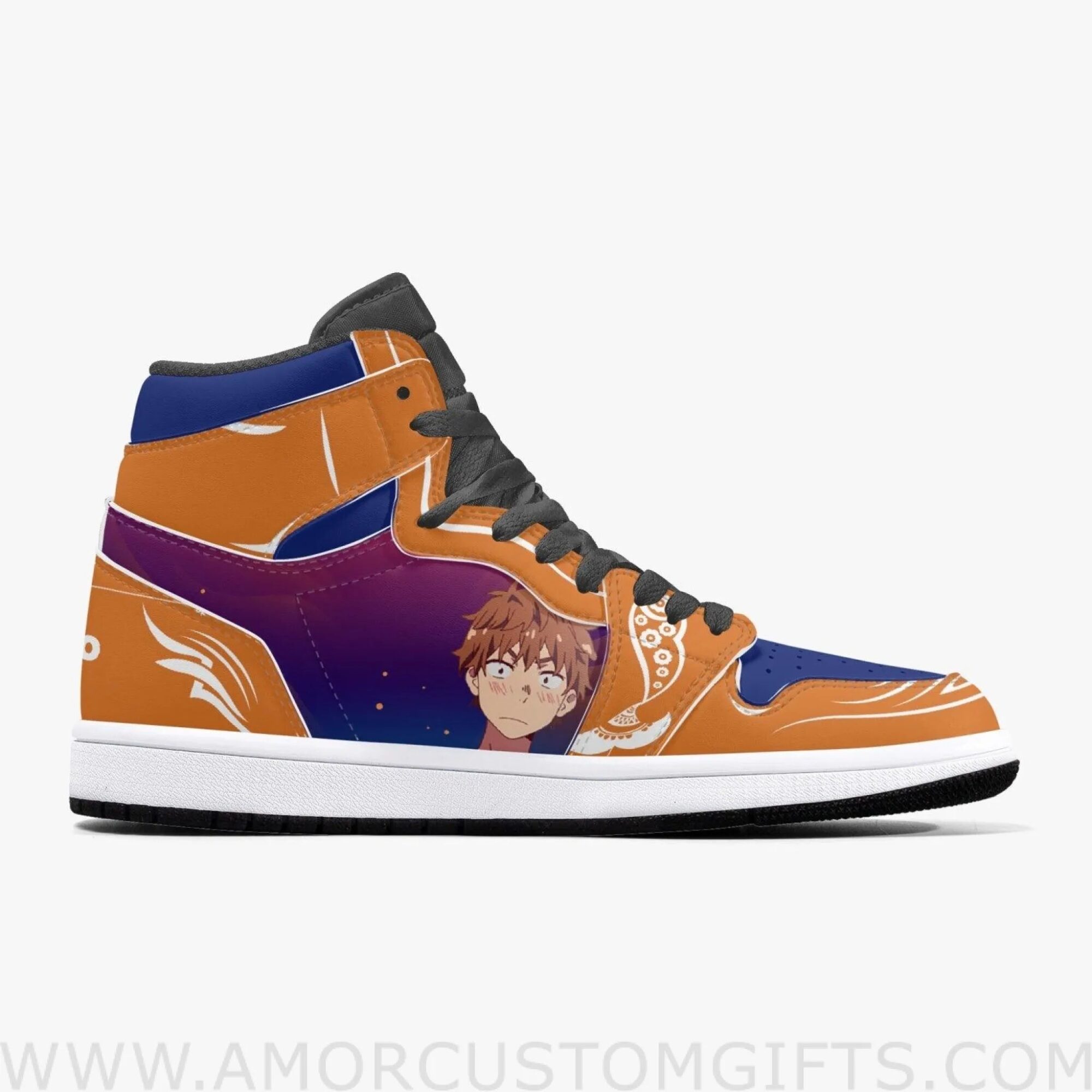 Custom Rent A Girlfriend Kazuya Kinoshita JD1 Anime Sneakers Mid 1 Basketball Shoes