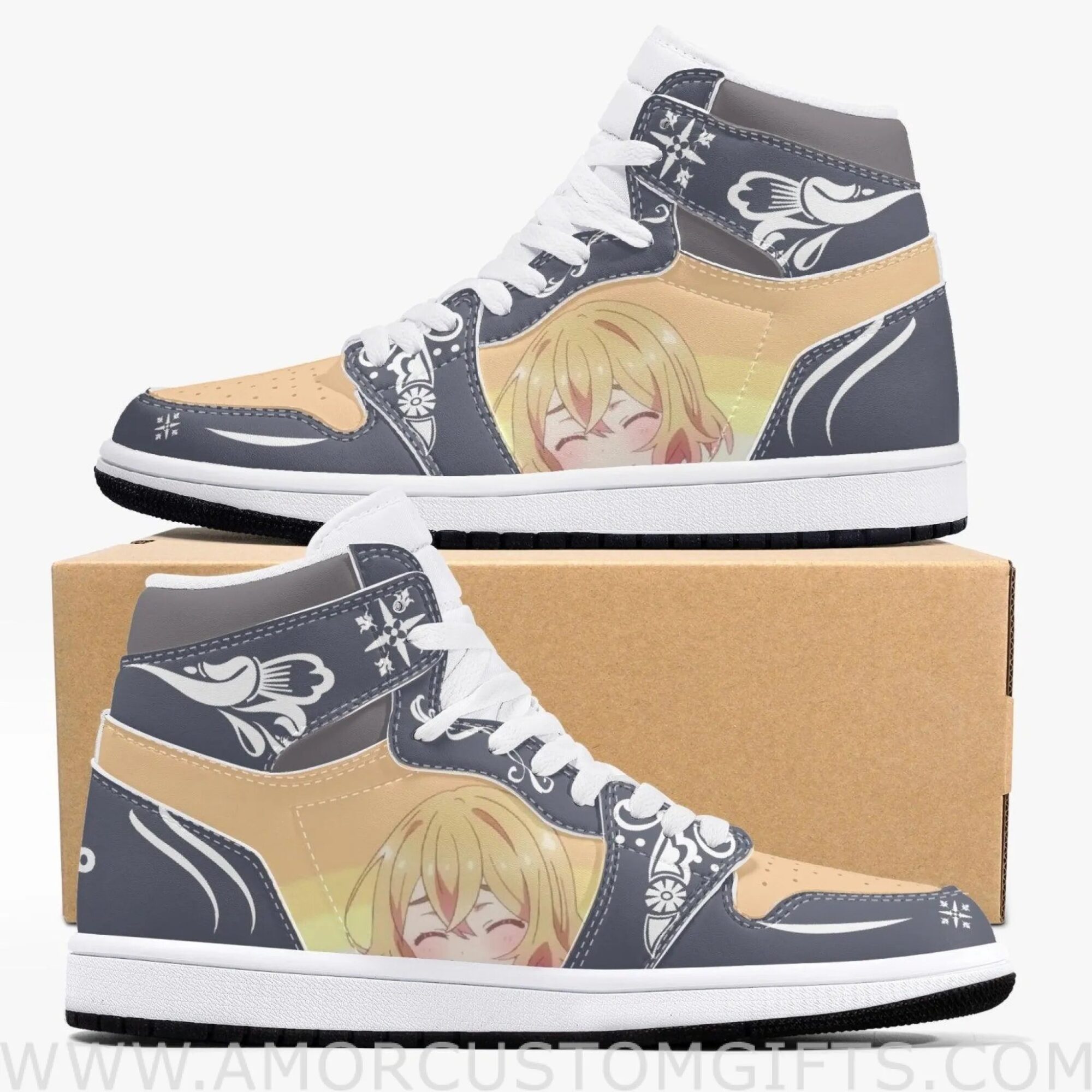 Custom Rent A Girlfriend Mami Nanami JD1 Anime Sneakers Mid 1 Basketball Shoes