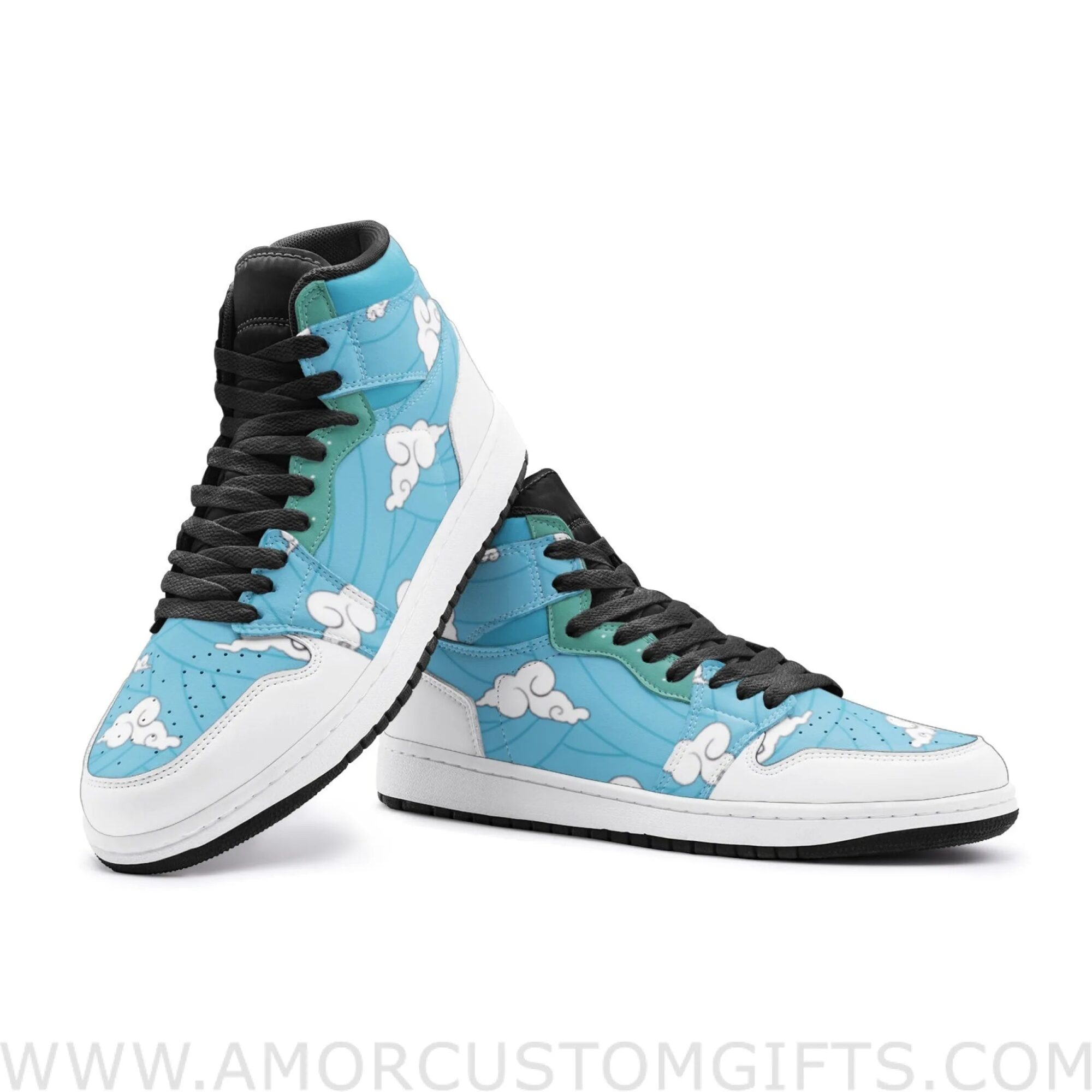 Custom Sakonji Urokodaki Demon Slayer V2 Mid Top Basketball Sneakers Shoes | Personalizable Anime Fan Sneakers