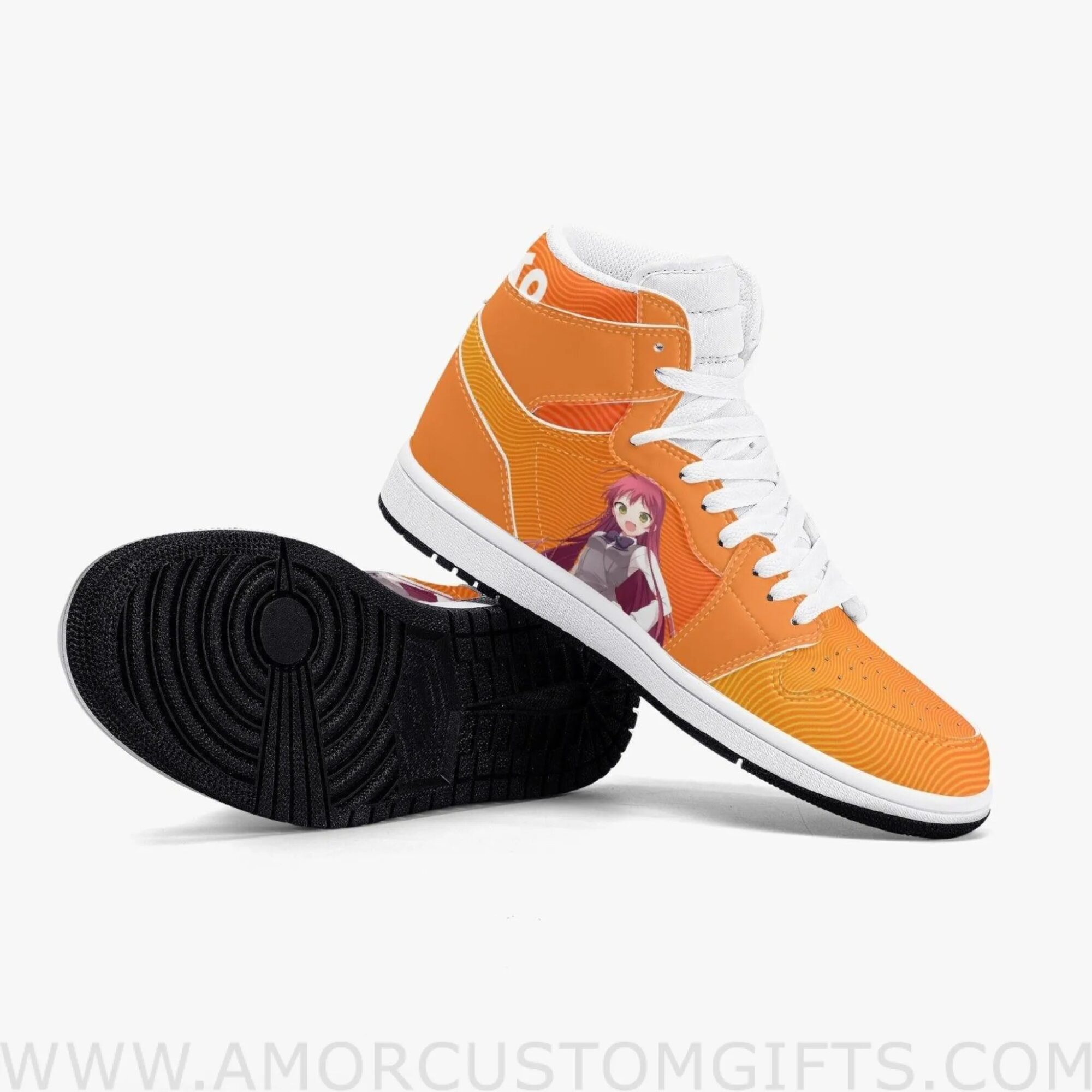 Custom The Devil Is a Part-Timer! Emi Yusa JD1 Anime Sneakers Mid 1 Basketball Shoes