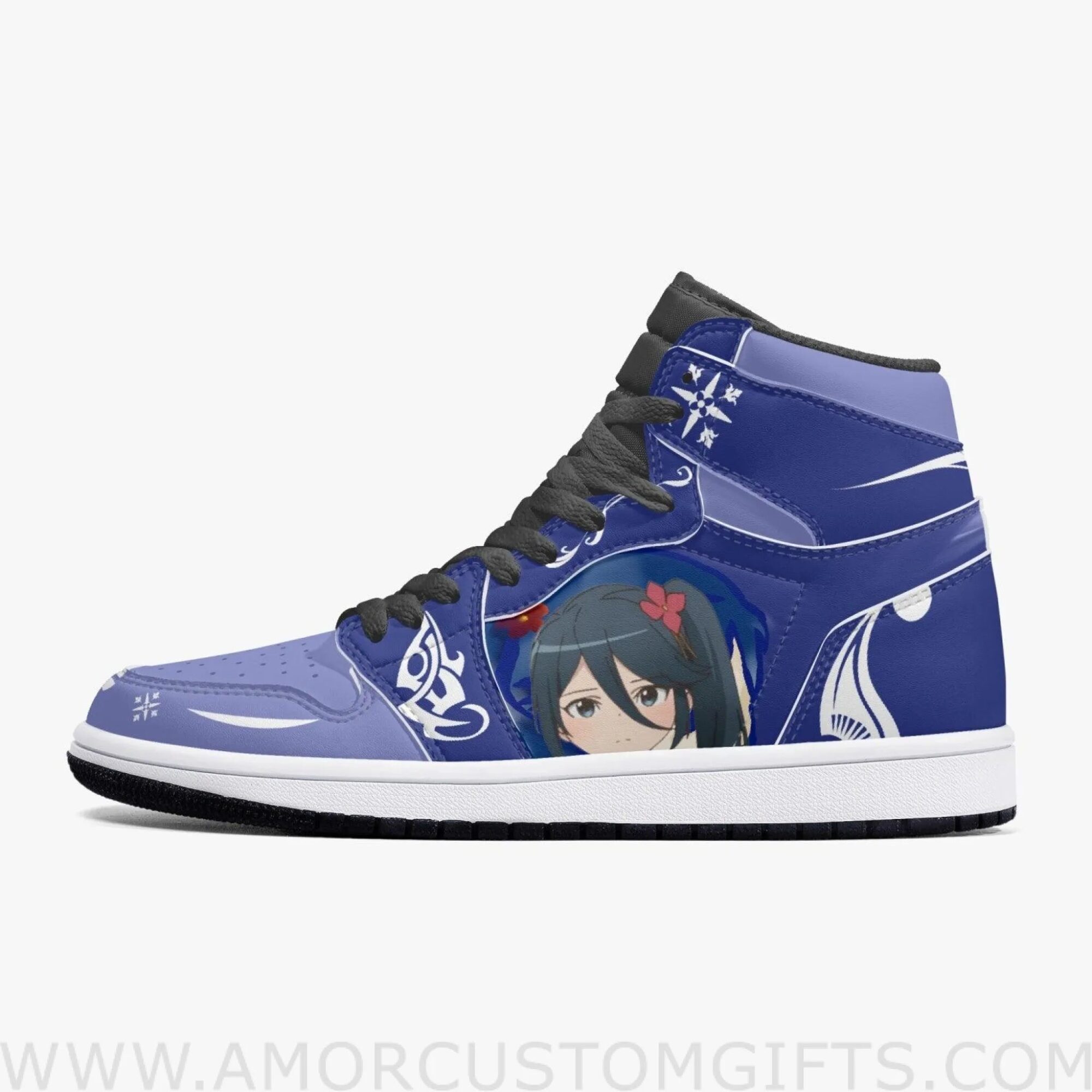 Custom The Devil Is a Part-Timer! Suzuno Kamazuki JD1 Anime Sneakers Mid 1 Basketball Shoes